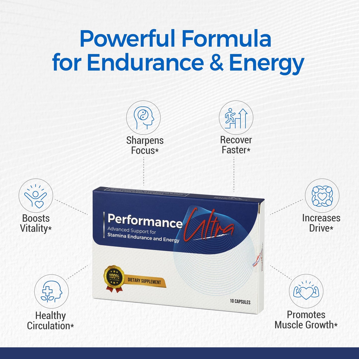 MEN'S PeakPerformance Ultimate Men’s Endurance Formula Supplement Capsule 10 Capsules