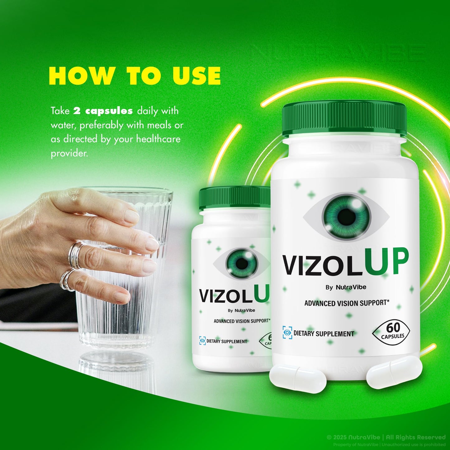 NutraVibe VizolUp Capsules, 120 Capsules