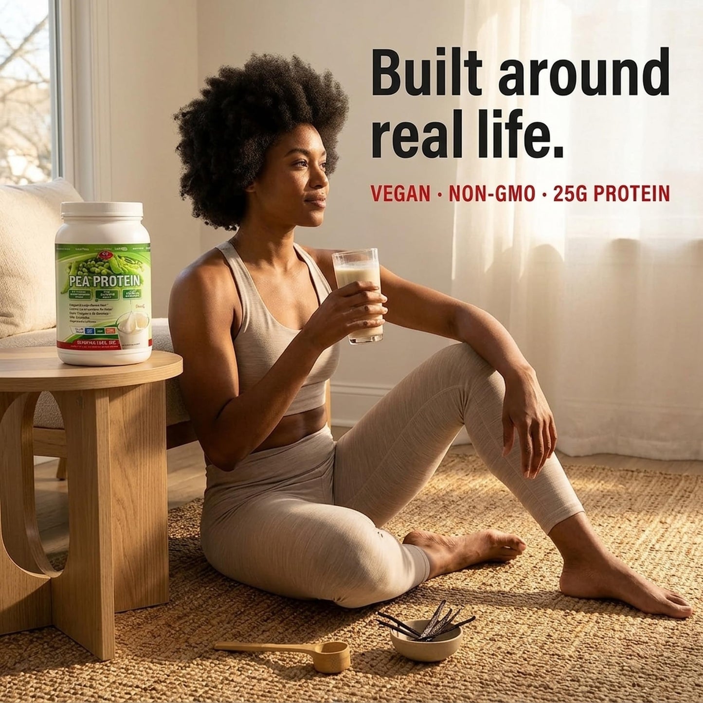 Olympian Labs Plant Based Vanilla Pea Protein Powder, 1.62 lb