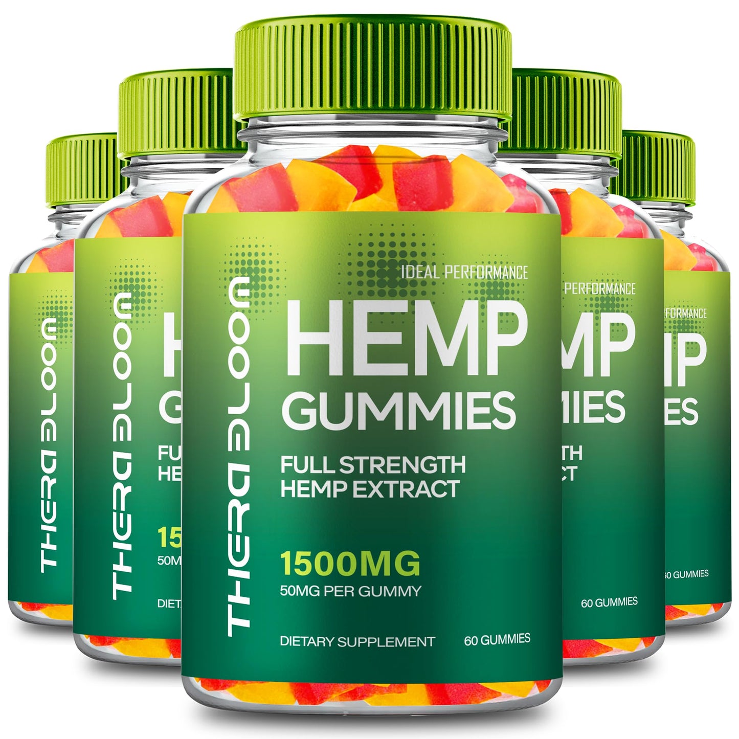 IDEAL PERFORMANCE TheraBloom Hemp Gummies, Gummy, 300 Count