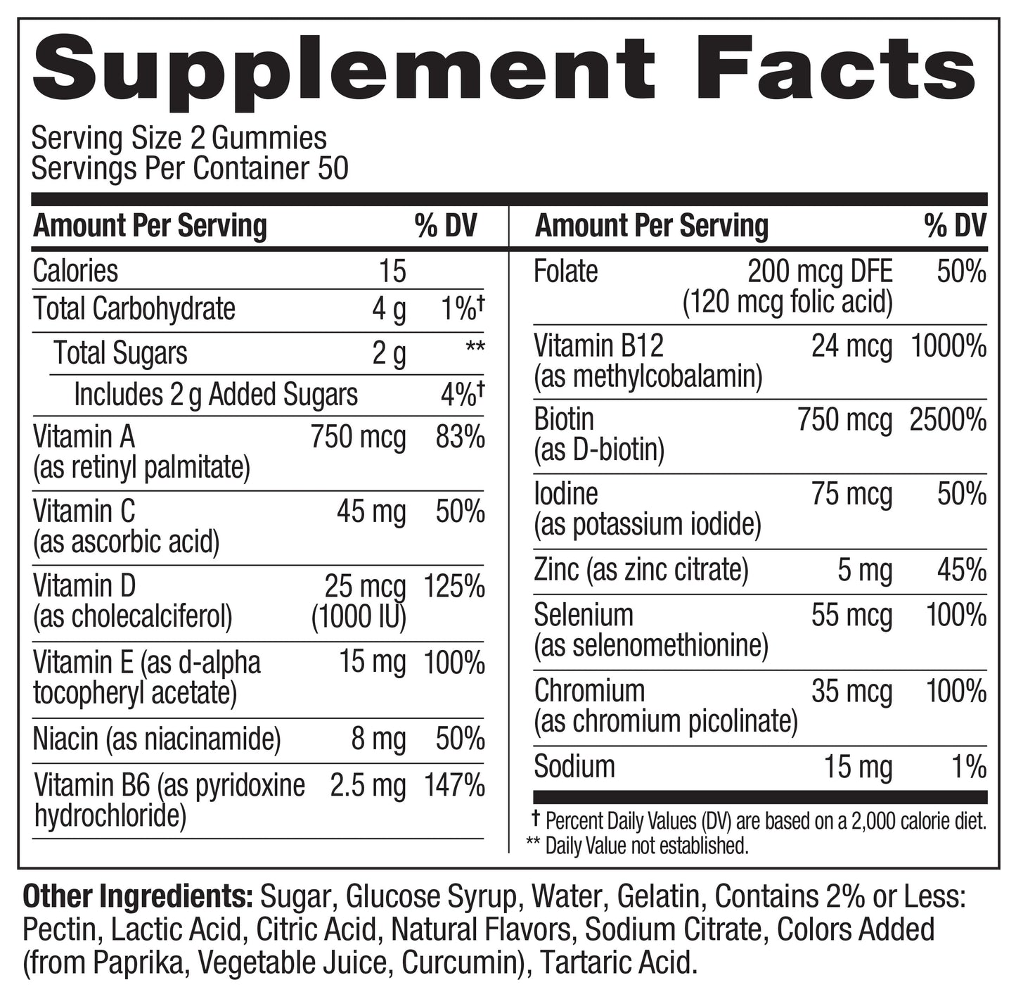 OLLY Teen Girl Multi Gummy 100 Count