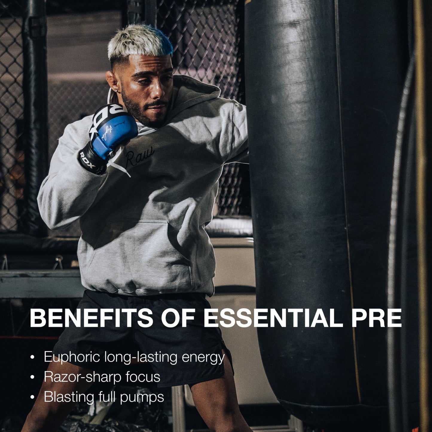 RAW Essential Pre-Workout Powder, 14.29 Ounce
