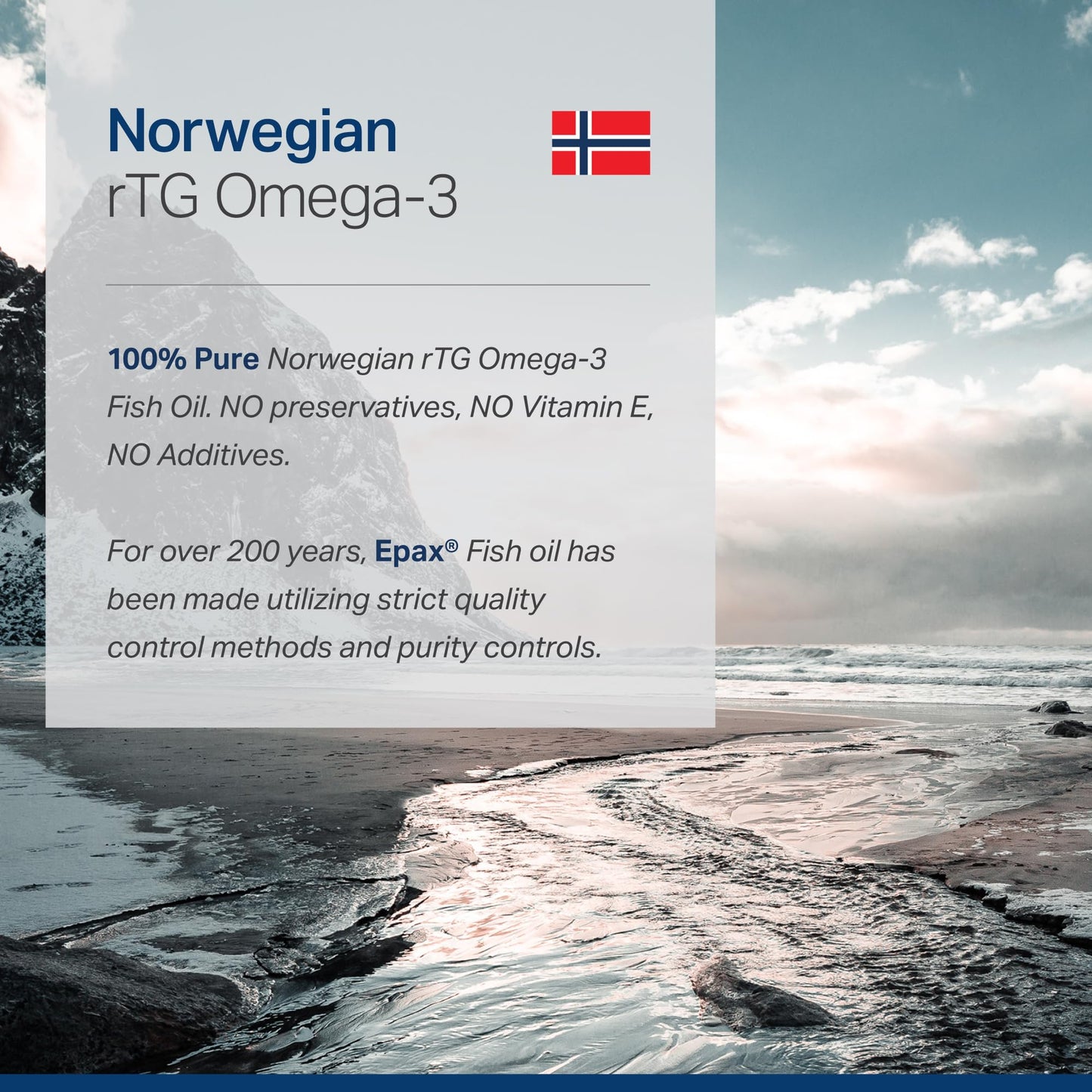 Anew Vita Norwegian rTG Omega 3 Fish Oil Supplement Softgel 30 Count