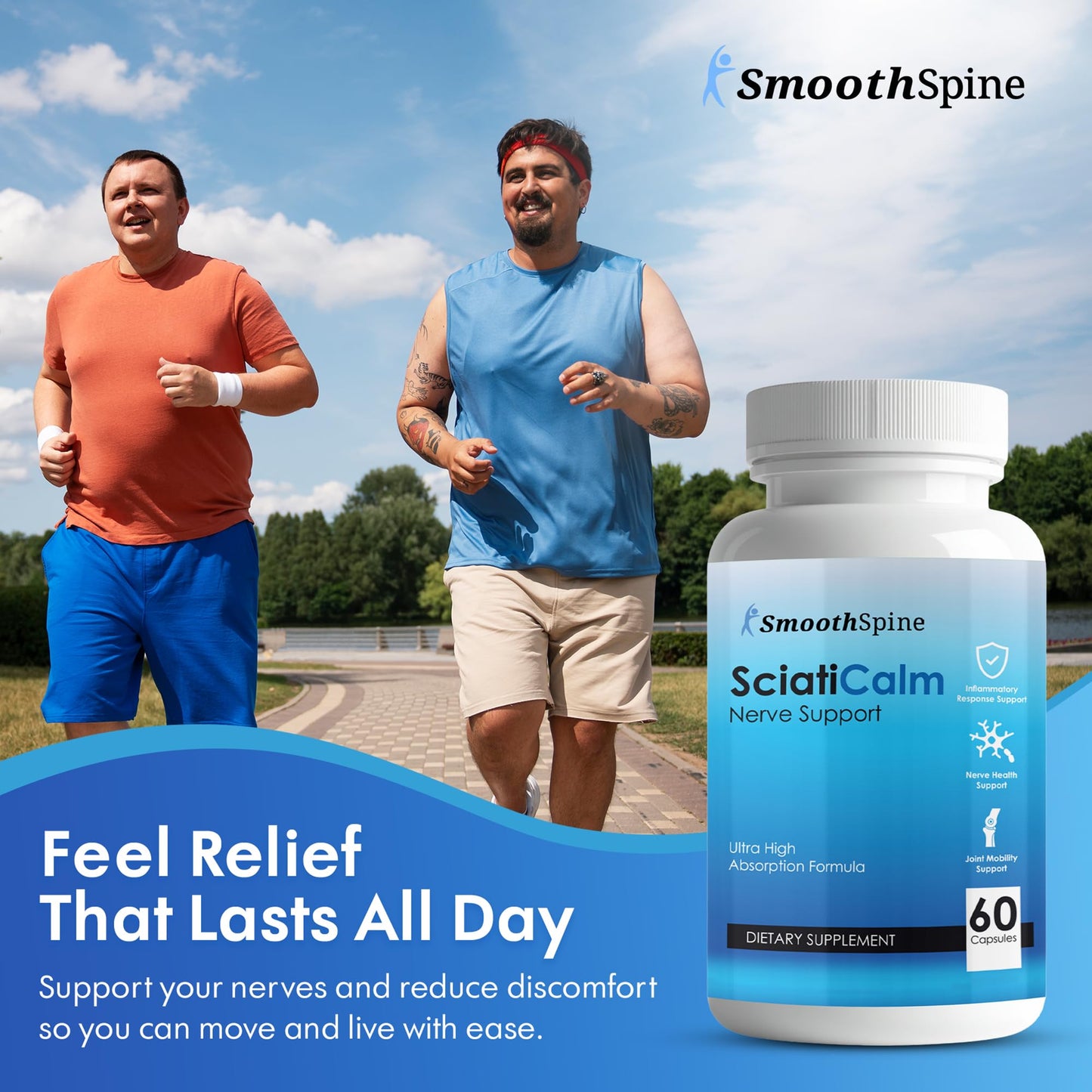 SmoothSpine SciatiCalm Dietary Supplement Capsule 60 Capsules