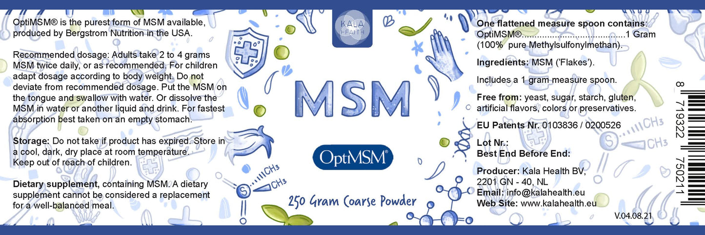 Procapsin OptiMSM Pure Methylsulfonylmethane MSM Supplement Powder Capsule 1 Count