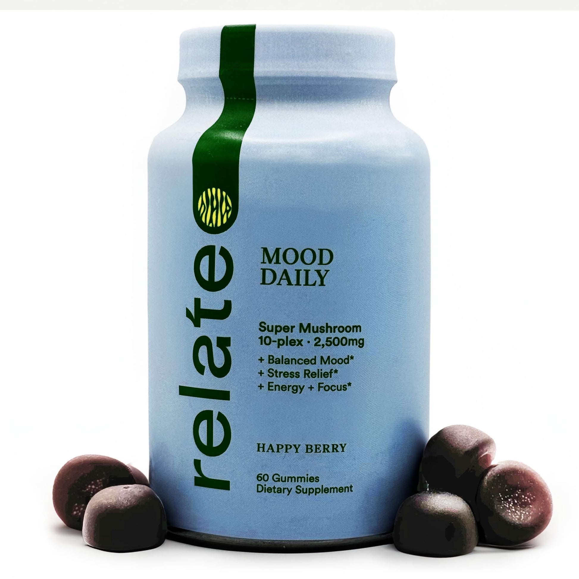 relate Mood Daily Happy Berry Gummies 60 Count