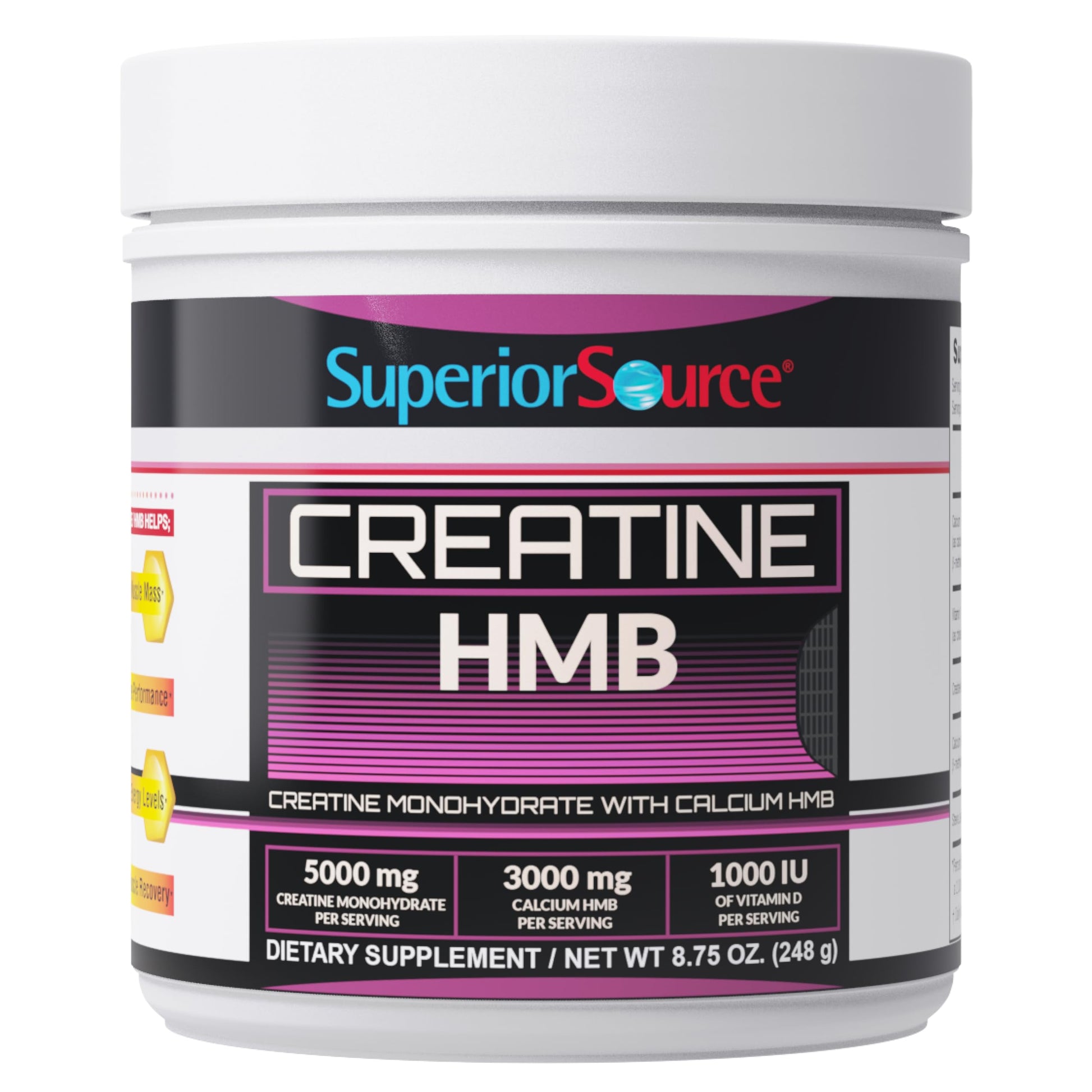 Superior Source Creatine HMB Powder 8.75 oz