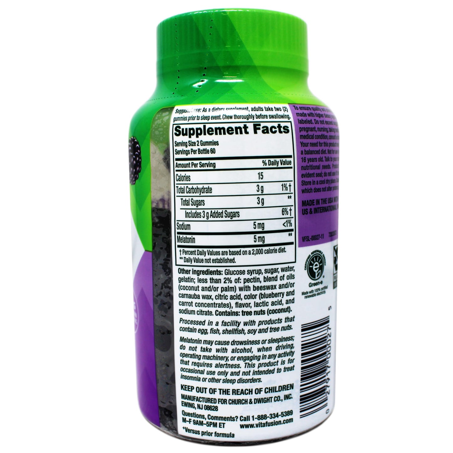 Vitafusion Melatonin Extra Strength 5mg Gummies, 360 Count