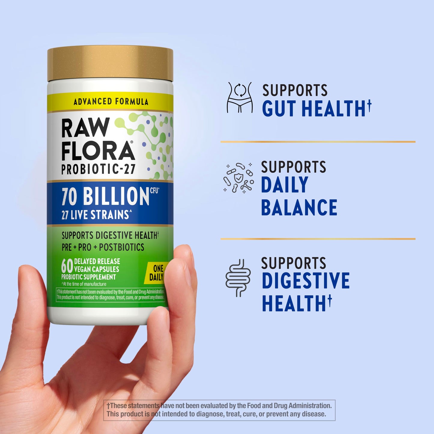 Raw Flora Probiotics for Women and Men Capsules 60