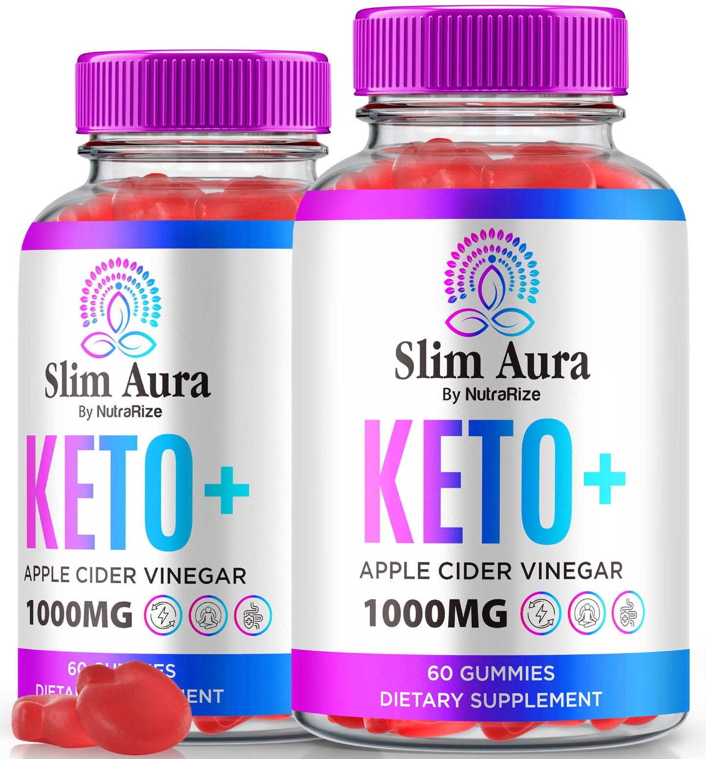 NutraRize Slim Aura Keto ACV Gummies 120 Count
