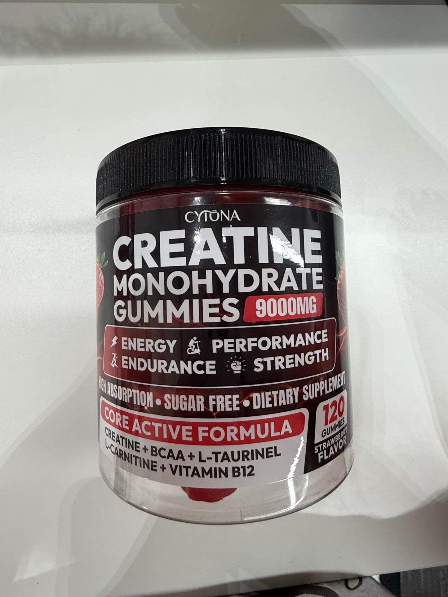 Cytona Creatine Monohydrate Gummies 9000mg, 240 Gummies