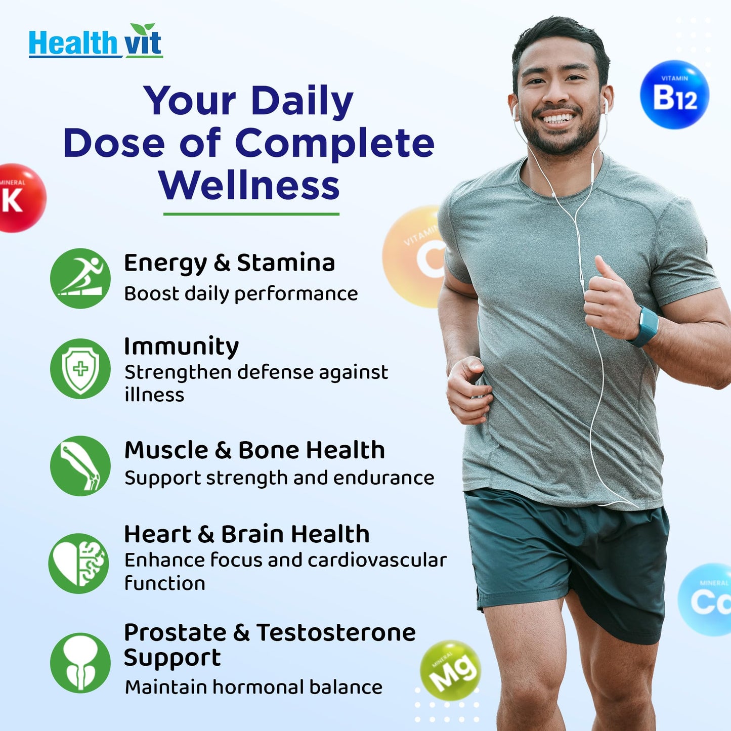 Healthvit Cenvitan Men Multivitamins and Multiminerals Tablets, 60 Tablets