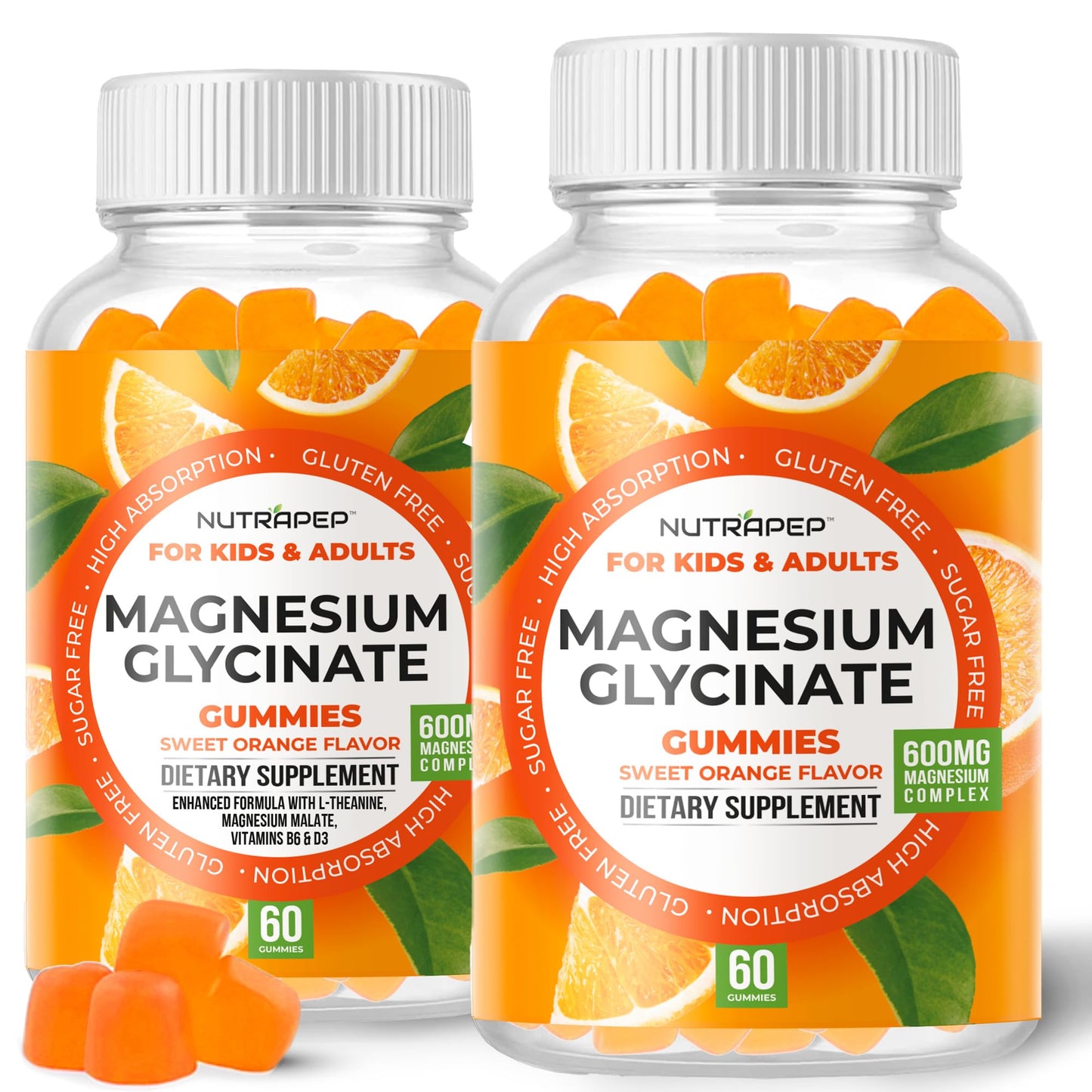 NutraPep Magnesium Glycinate Gummies, 120 Count
