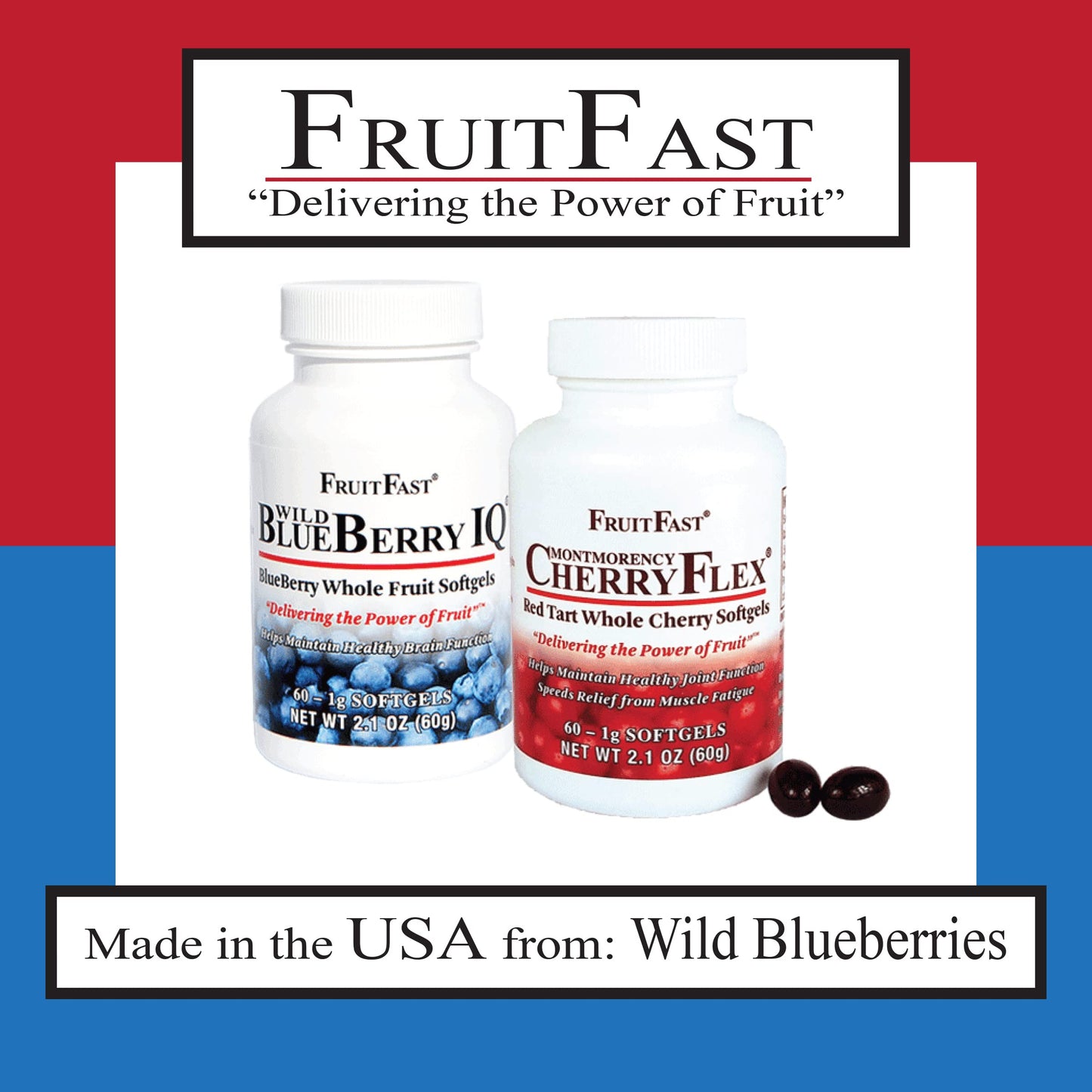 FruitFast Wild Blueberry IQ Softgel 1 Count