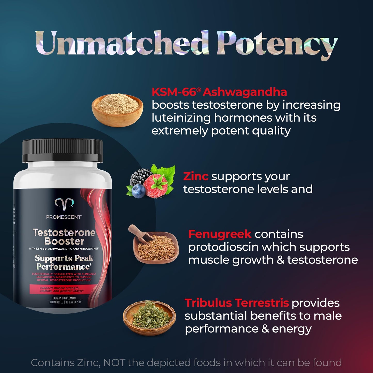 Promescent Testosterone Booster for Men Capsule, 1 Count