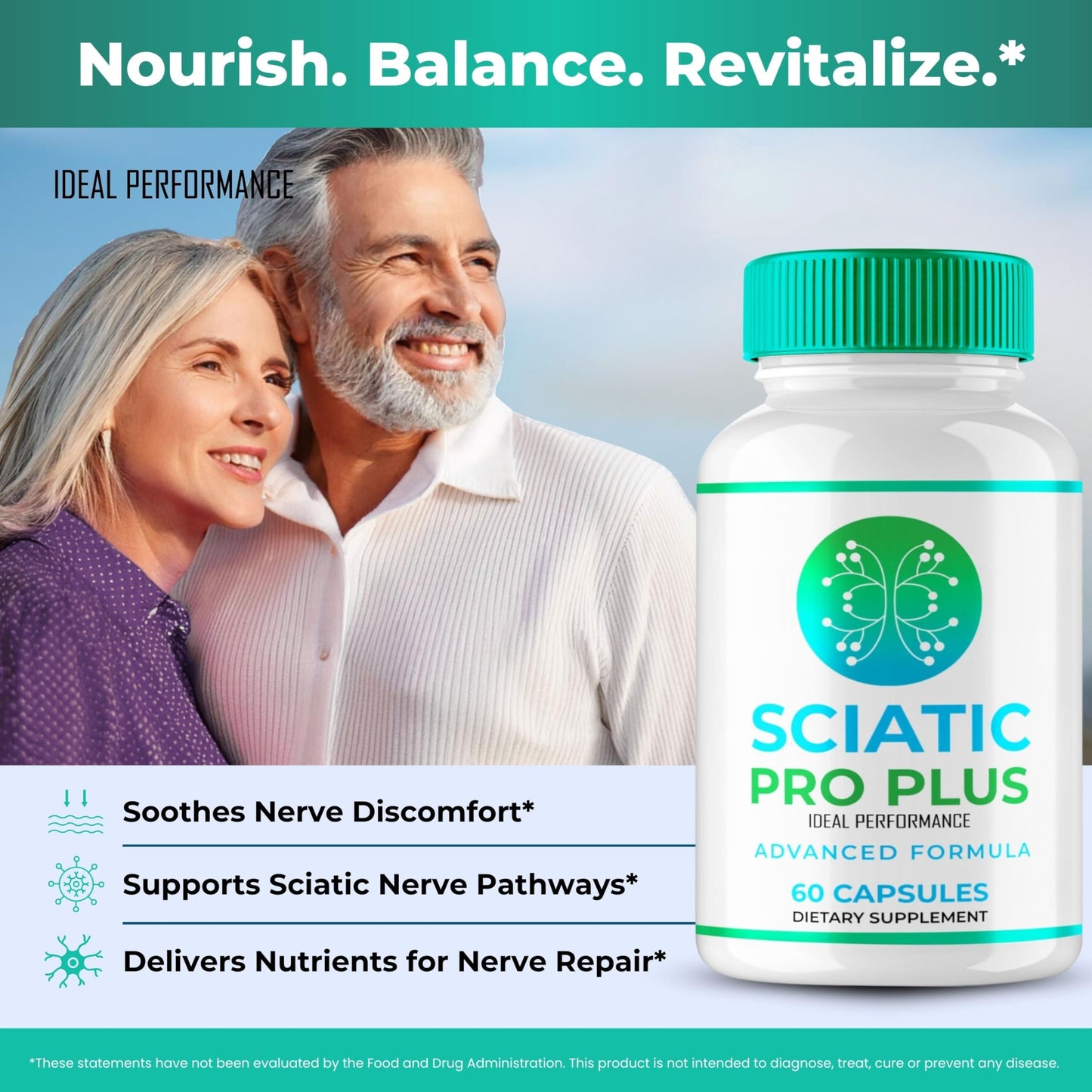 IDEAL PERFORMANCE Sciatic Pro Plus Capsules, 300 Capsules