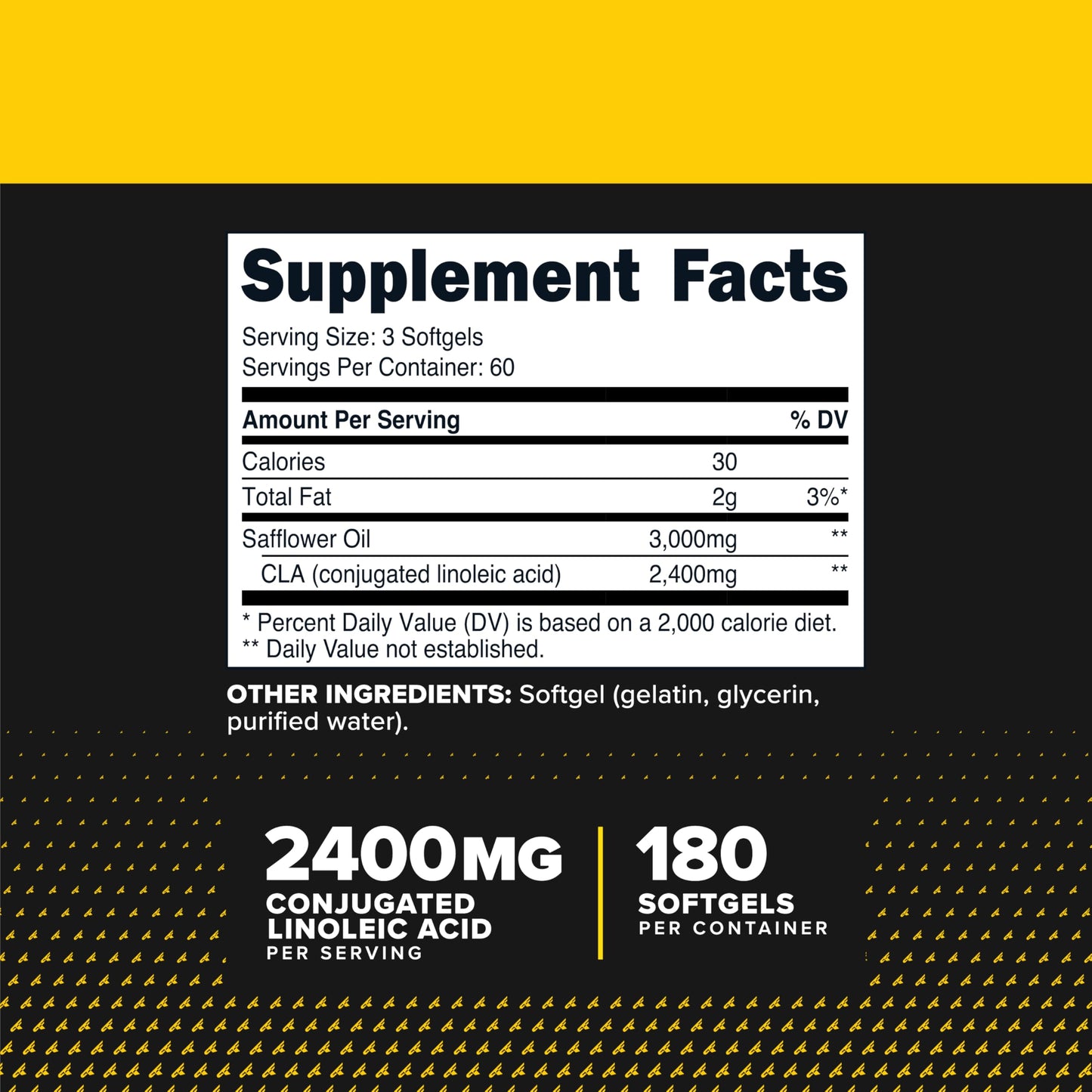 Primaforce CLA 2400 mg per Serving Softgels 180 Count