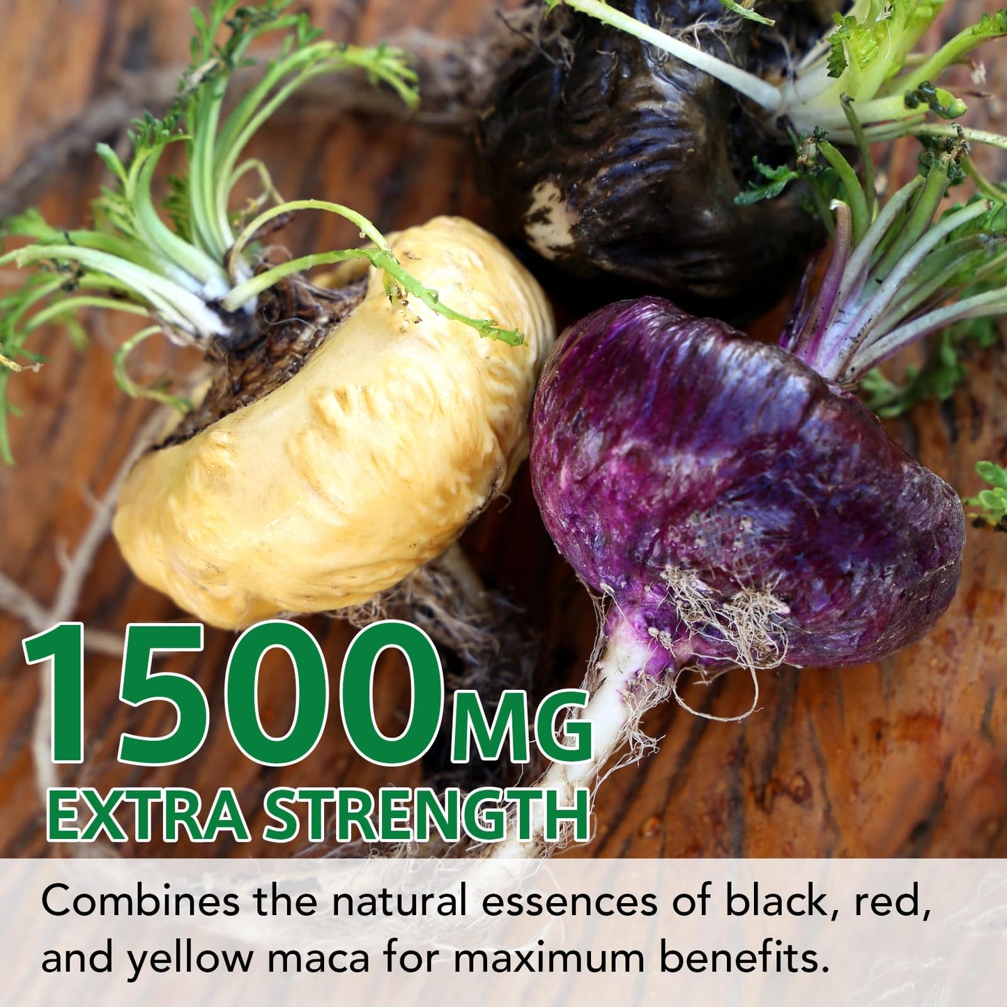 Vceeoy Maca Root with Black Pepper Extract Capsules, 60 Capsules
