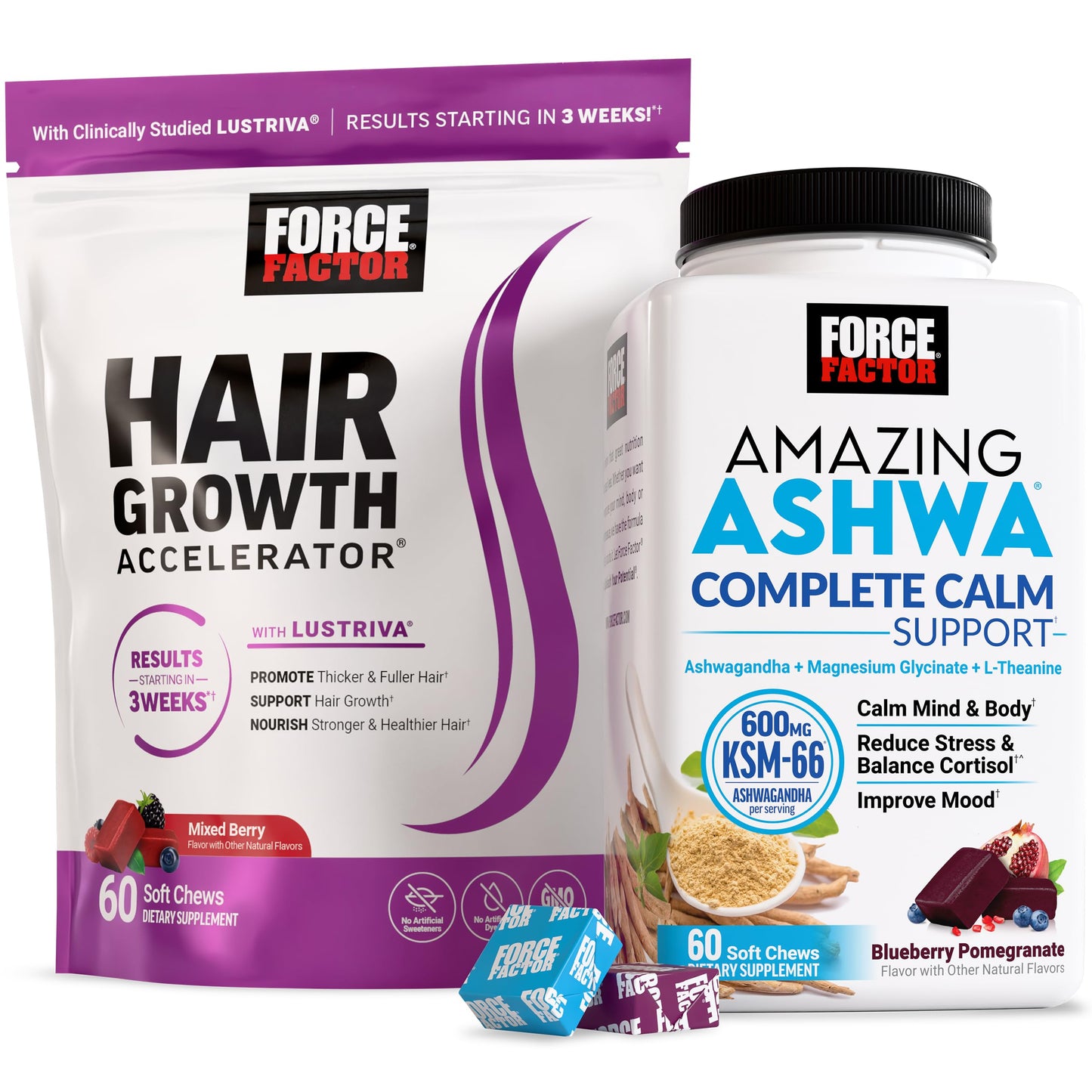 Force Factor Hair Growth Accelerator Soft Chew, 1 Soft Chew