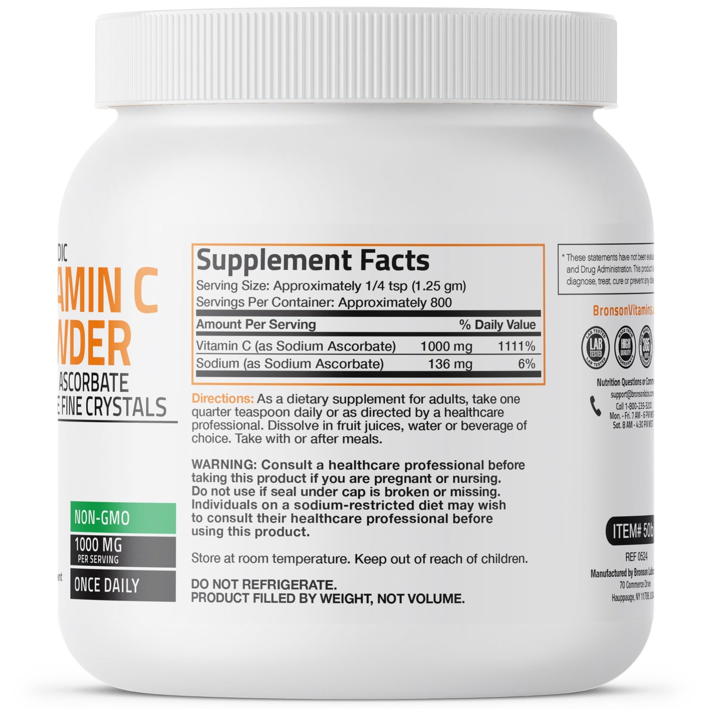 Bronson Vitamin C Powder 35.3 oz