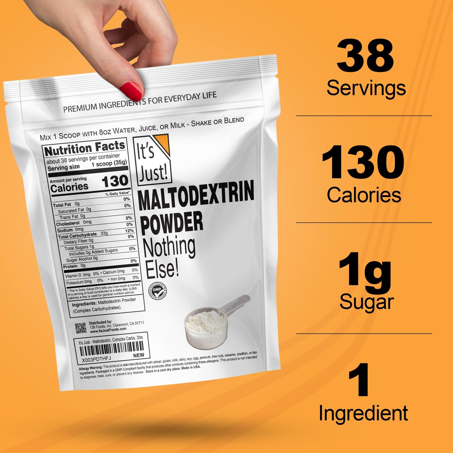It's Just! Mass Gainer Powder 48
