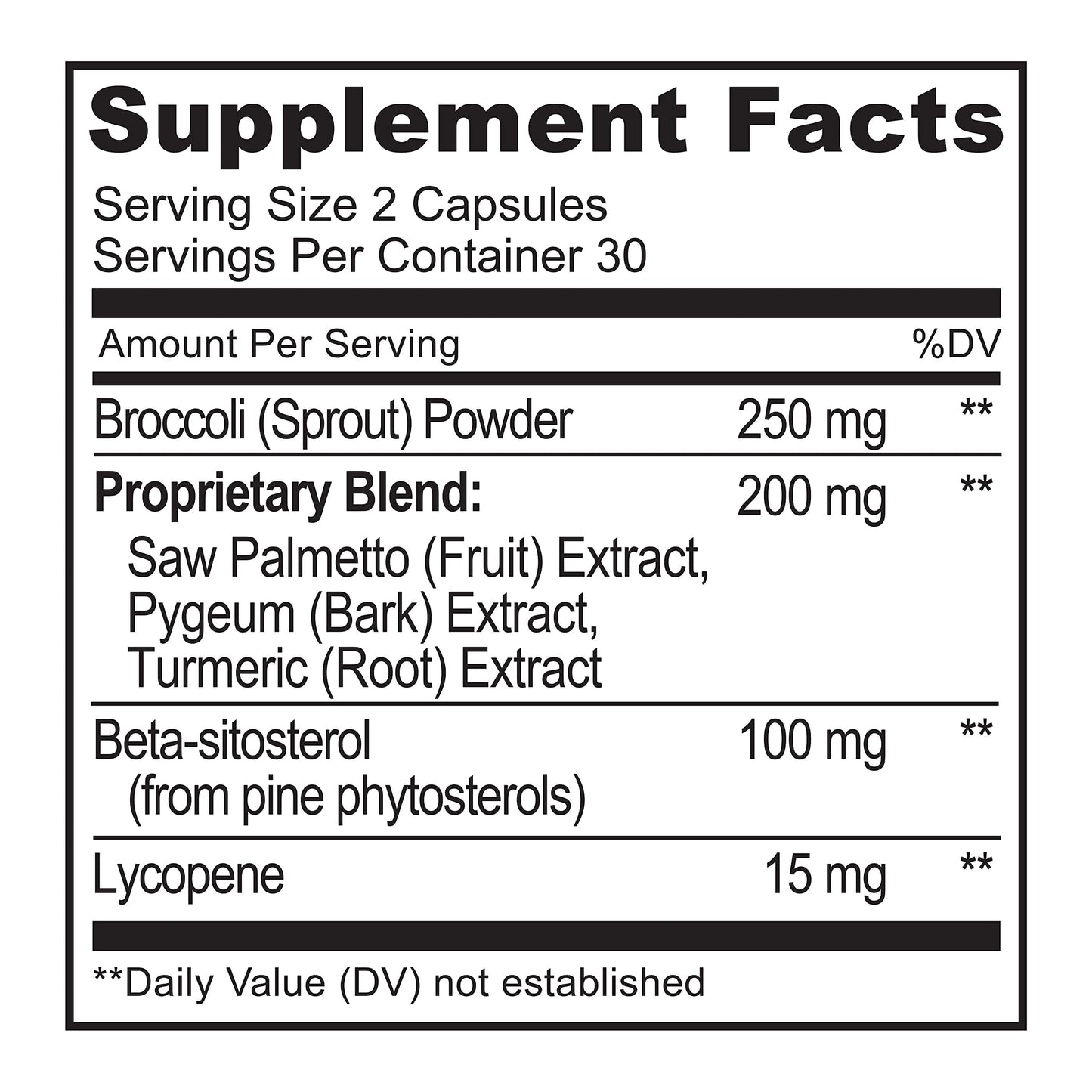 NATURELO Prostate & Urinary Health Comprehensive Formula with Saw Palmetto, Pygeum, Turmeric, Plant Sterols, Broccoli and Lycopene, 60 Vegetarian Capsules