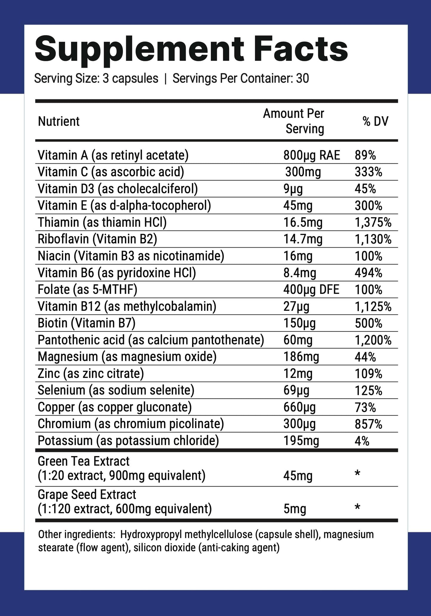 Nutri-Align Multivitamin Capsules 90 Count