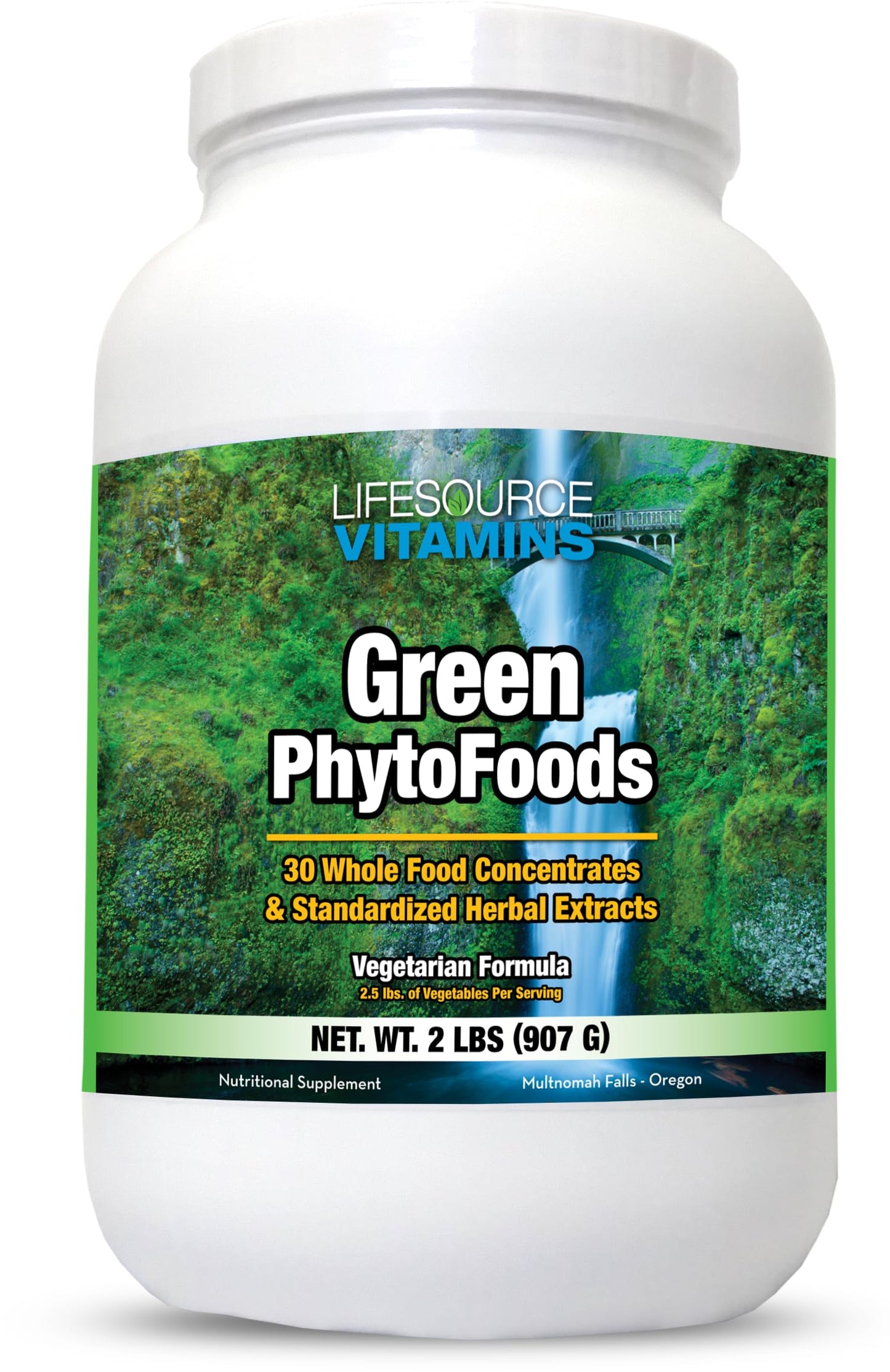 LifeSource Vitamins Phyto Green Mega-Food Powder 32-Count