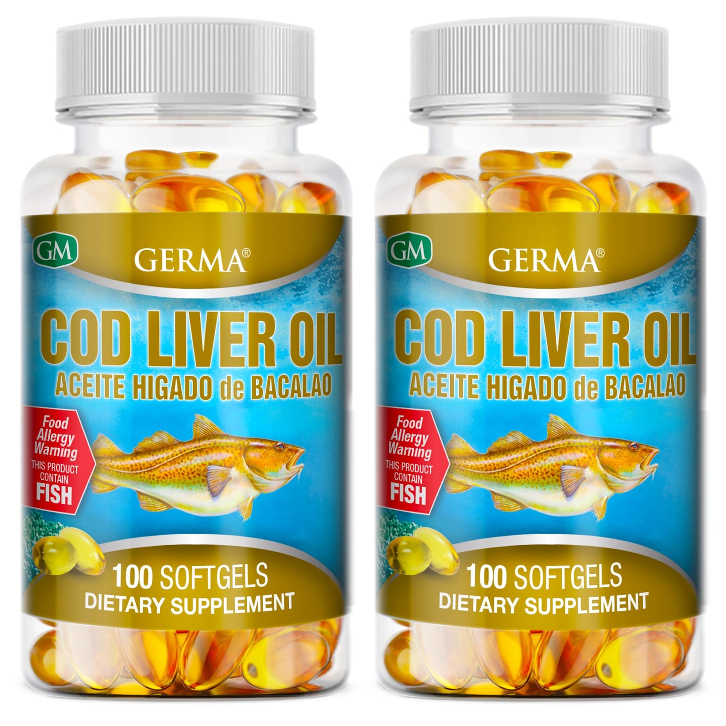 Germa Cod Liver Oil Softgels 200 Softgels