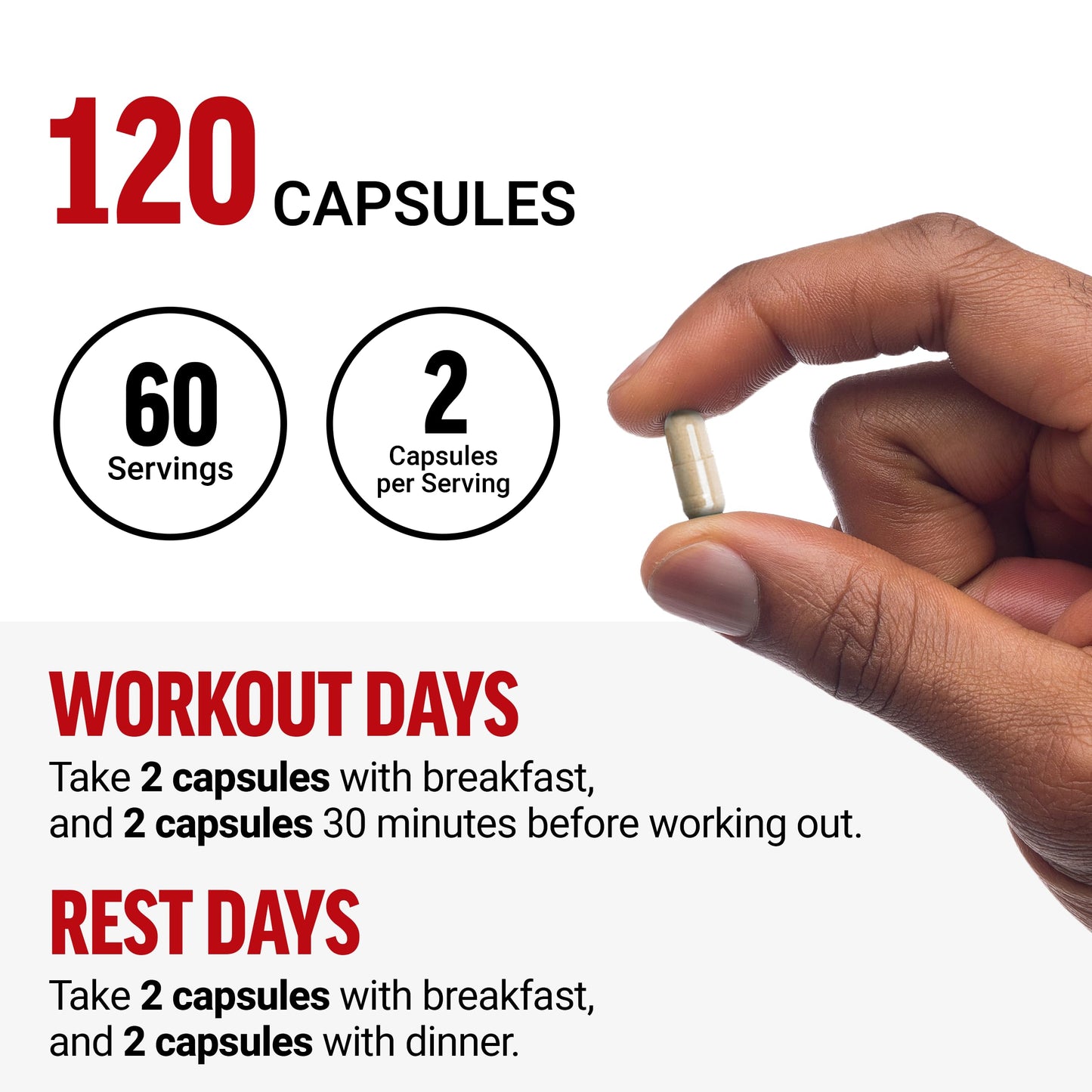 Force Factor Test X180 Alpha Capsule, 360 Capsules