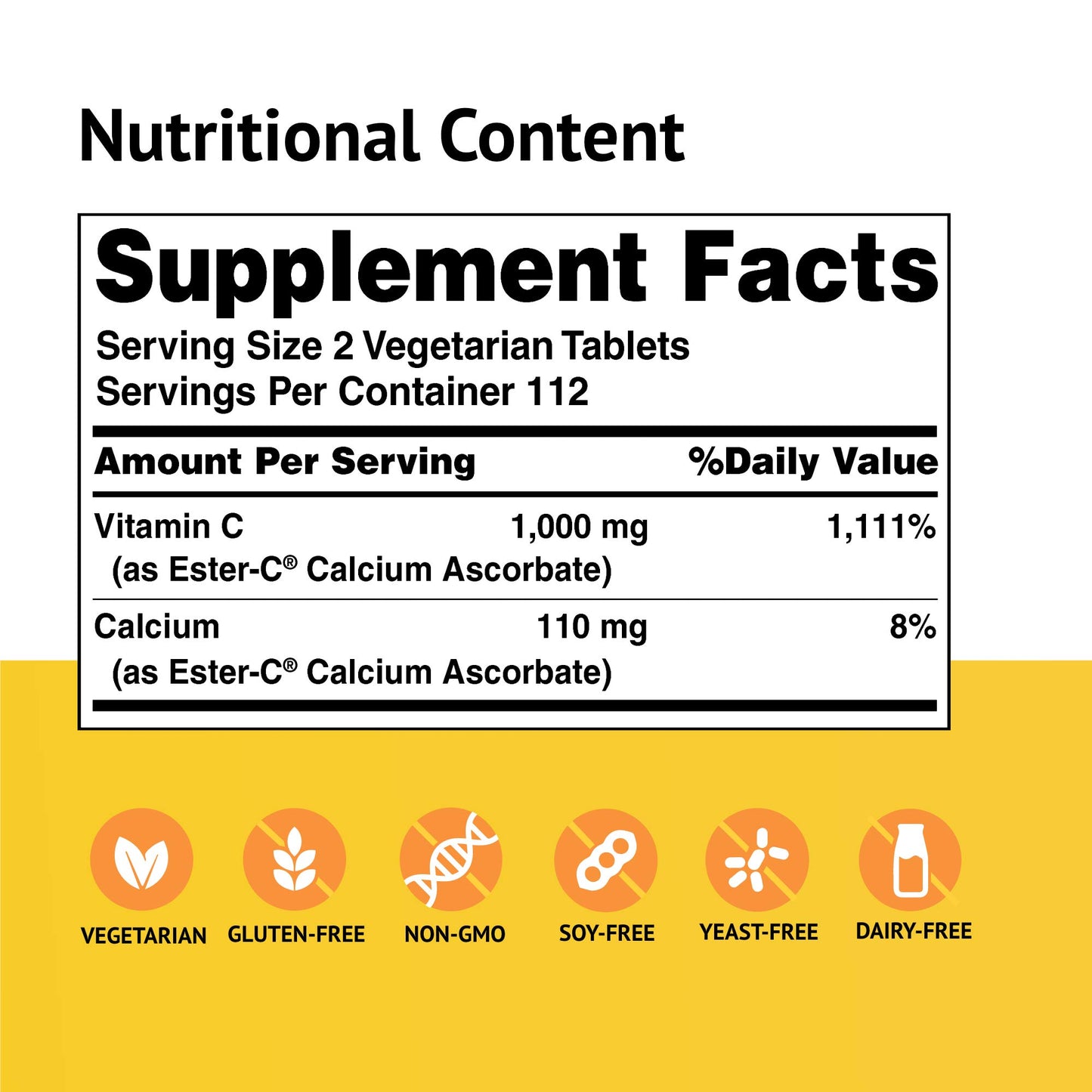 American Health Ester-C Vitamin C 500 mg Coated Tablets, 225 Count