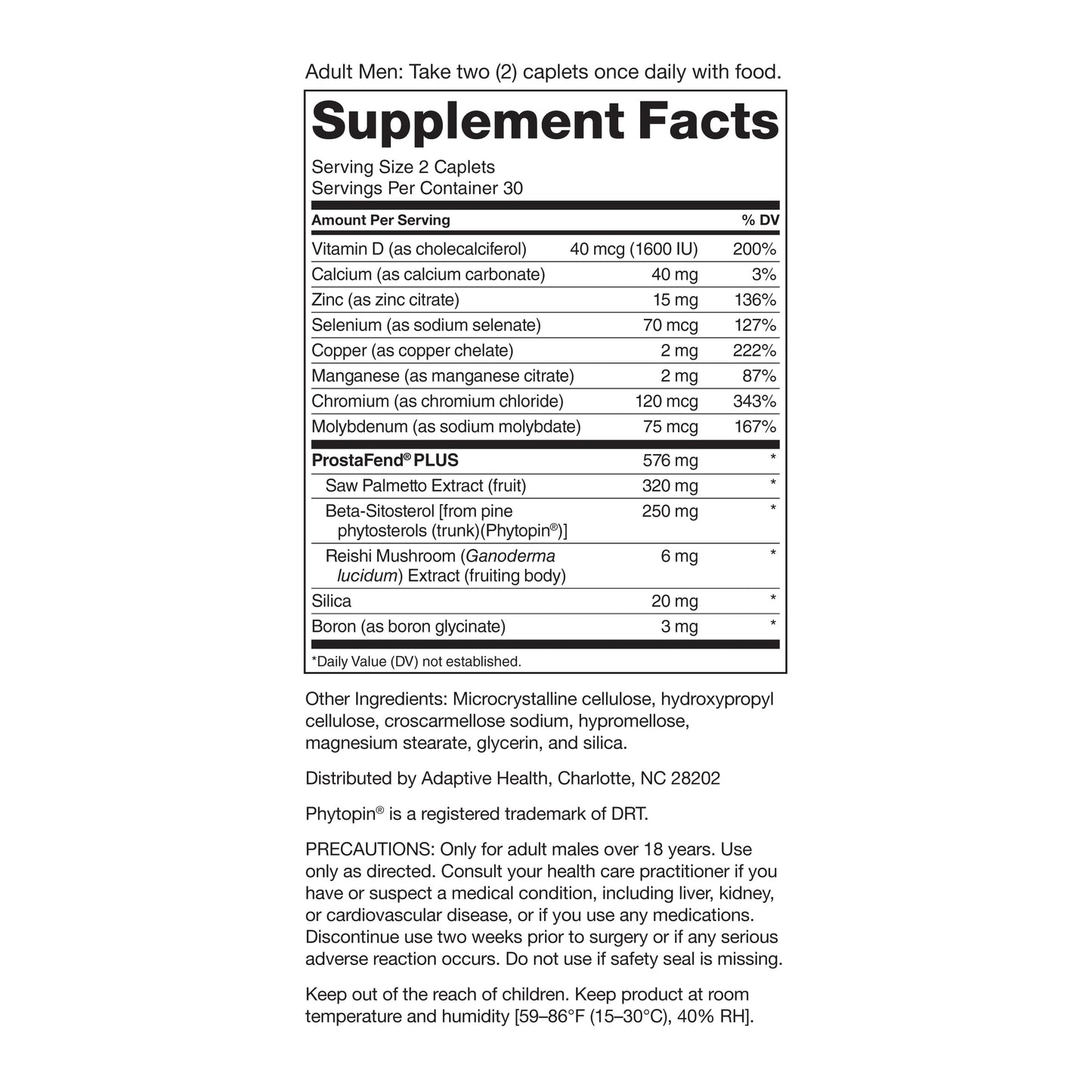 SUPER BETA PROSTATE Advanced with Saw Palmetto Prostate Health Supplements for Men Caplets 60 Count