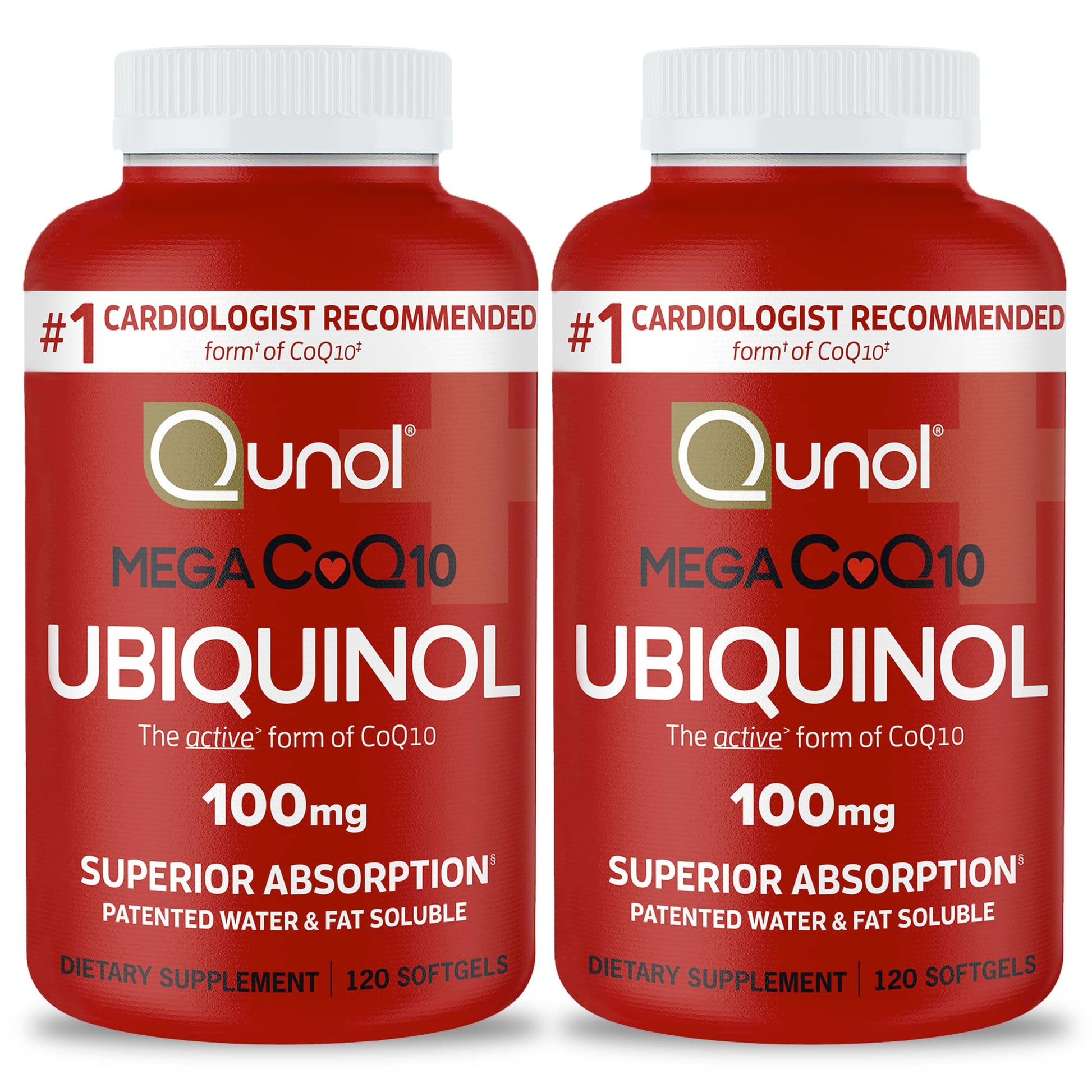 Qunol Mega Ubiquinol CoQ10 100mg Softgels 240 Count