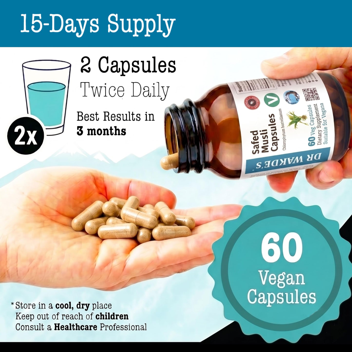 DR WAKDE's Safed Musli Capsules 1 Count