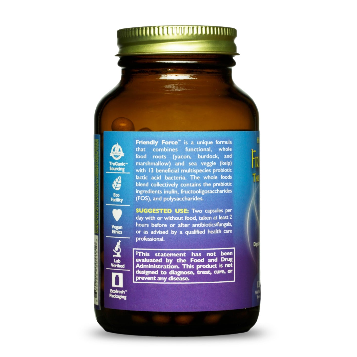 HEALTHFORCE SUPERFOODS Friendly Force Capsules, 120 Count