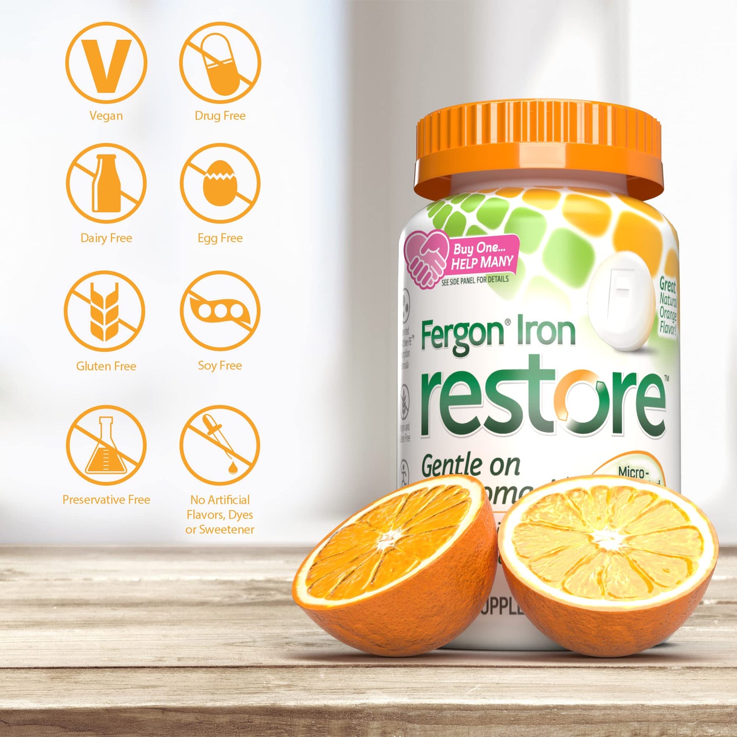 Fergon Iron Restore Chewable Tablets 60 Tablets