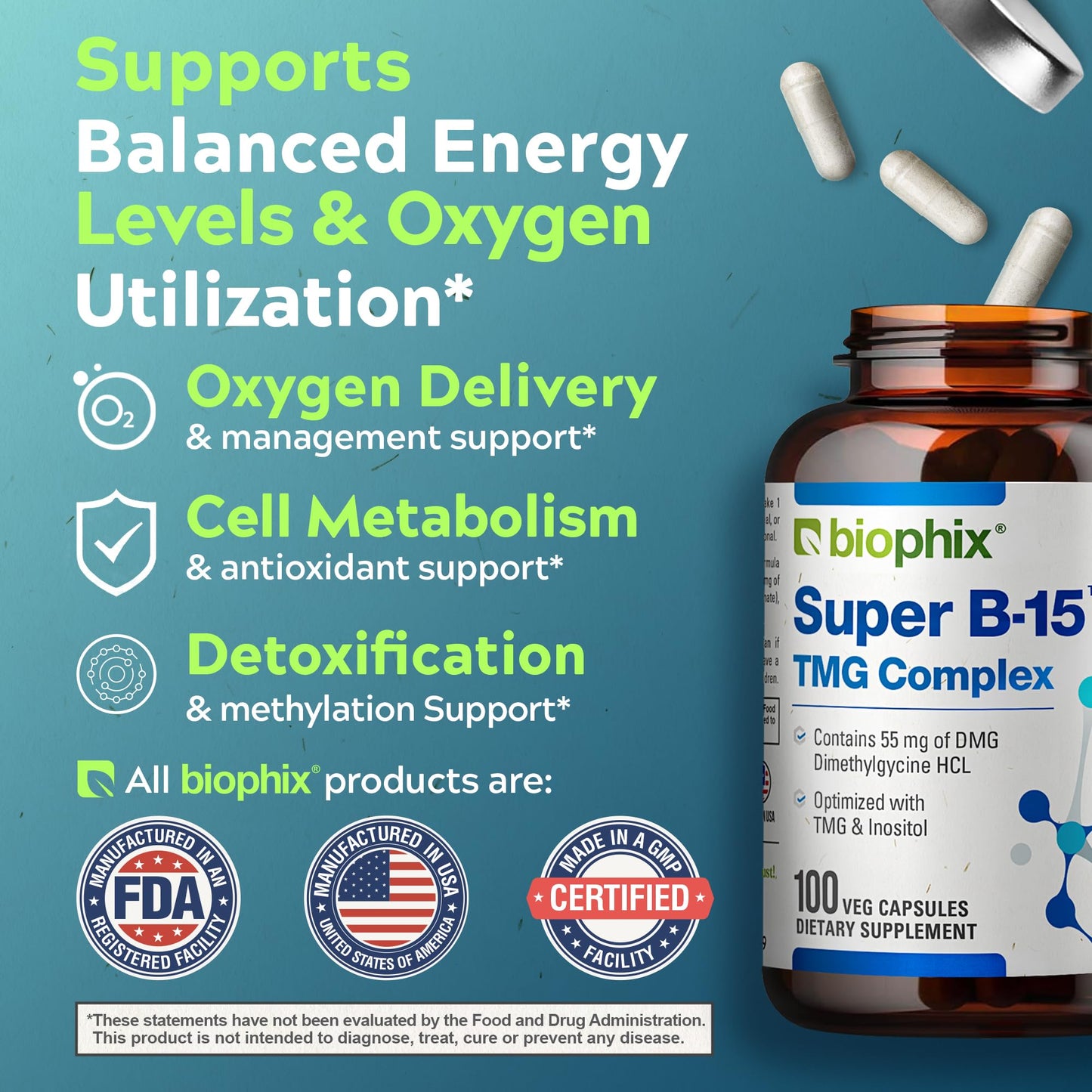 Biophix Super B-15 Capsule, 100 Count