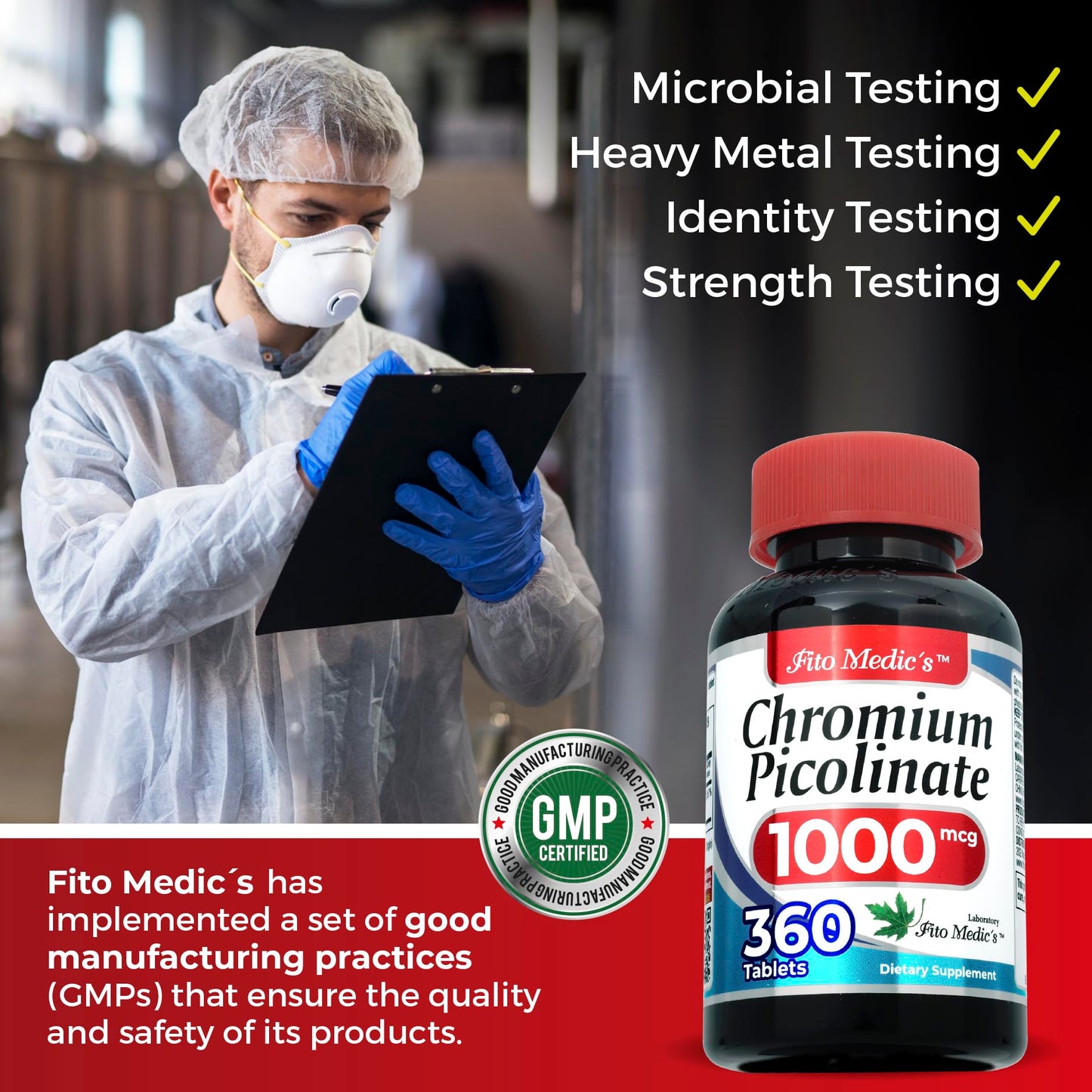 FITO MEDIC'S Chromium Picolinate Supplement Tablet 360