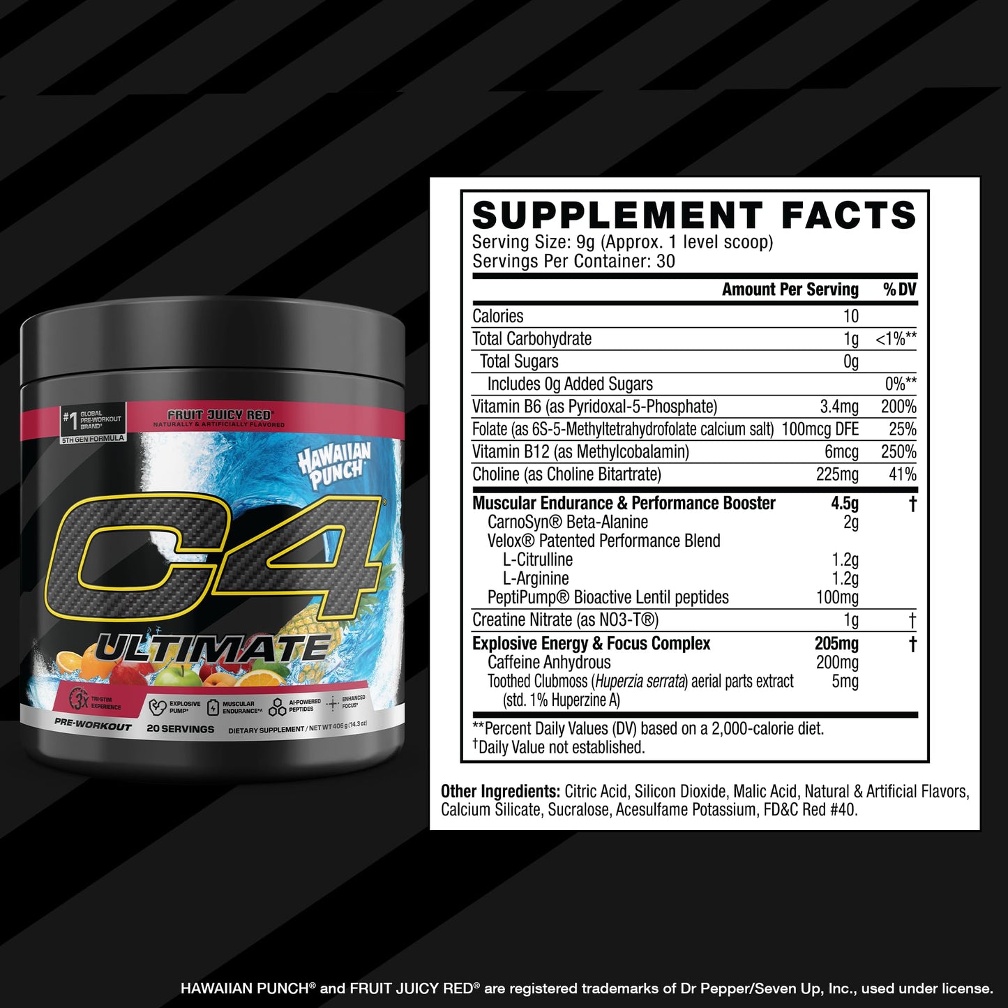 C4 Ultimate Pre Workout Powder 14.3 Ounce