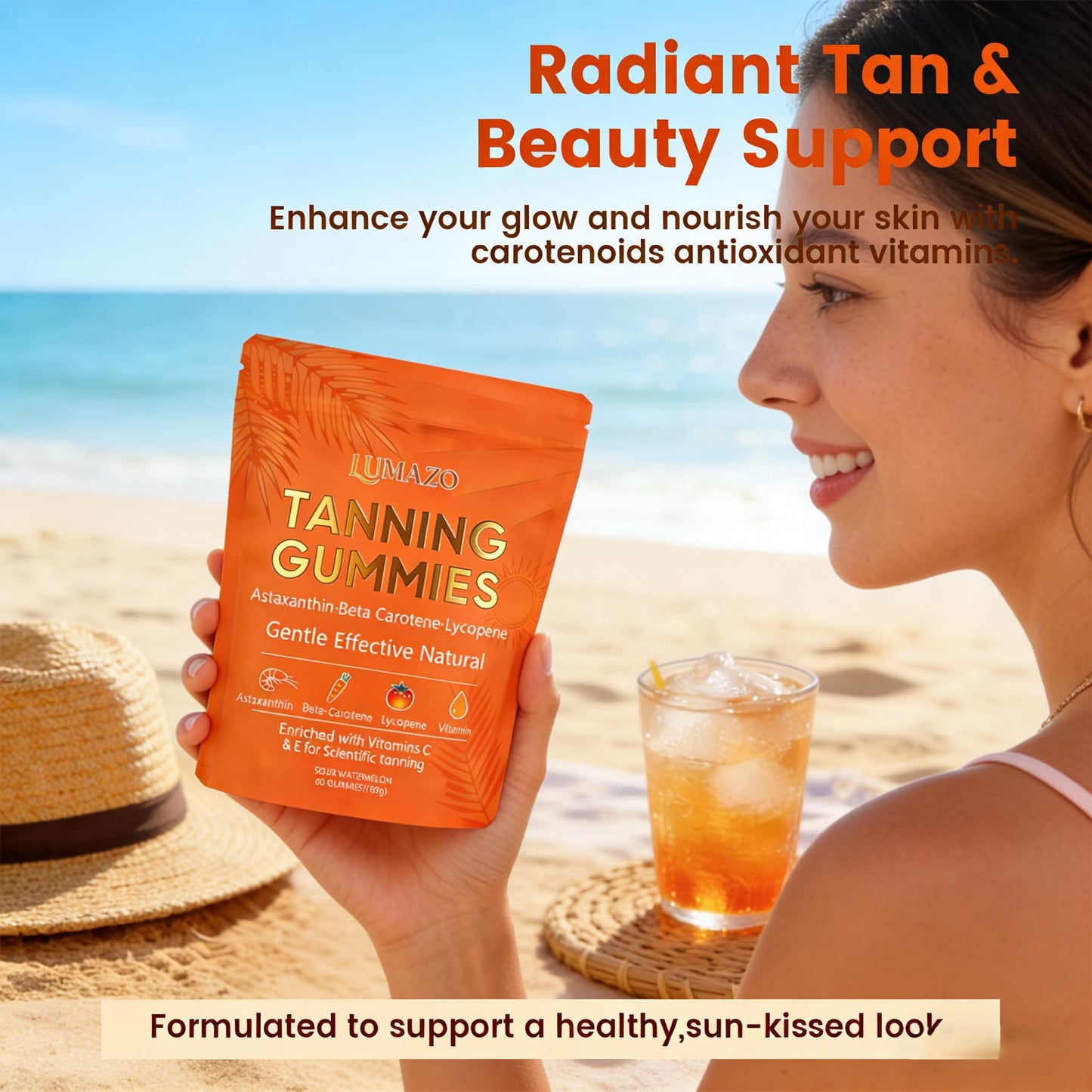 LUMAZO Skin Tanning Softgels 60 Count