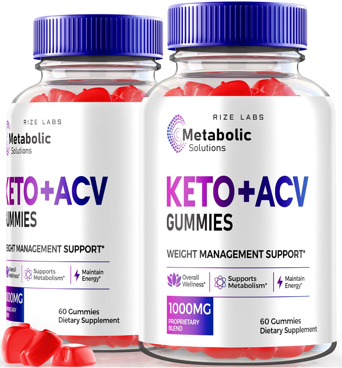 rize labs Metabolic Solutions Keto + ACV Gummies for Advanced Weight Loss, Formula Supplement Gummies 120 Gummies