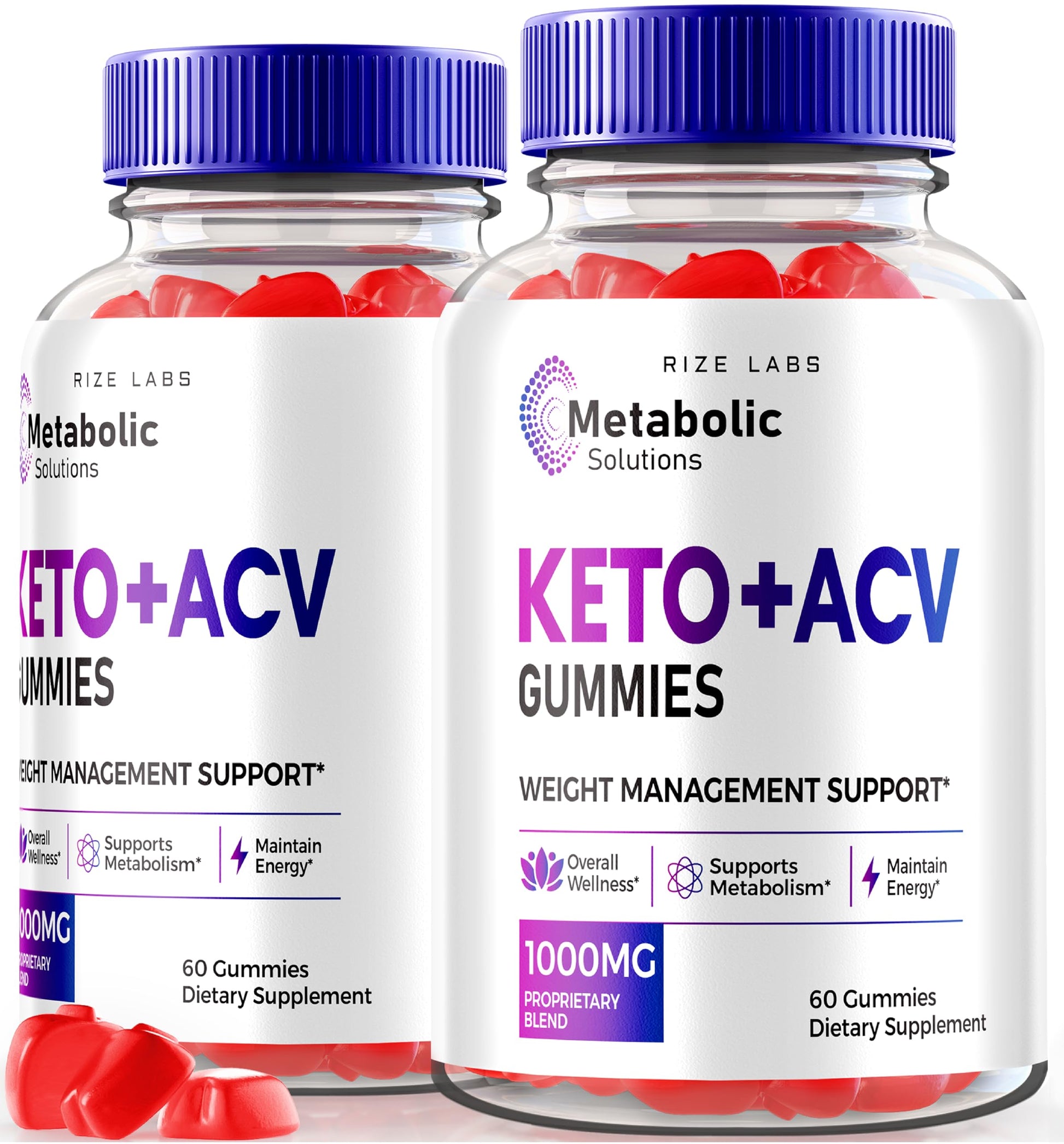 rize labs Metabolic Solutions Keto + ACV Gummies for Advanced Weight Loss, Formula Supplement Gummies 120 Gummies