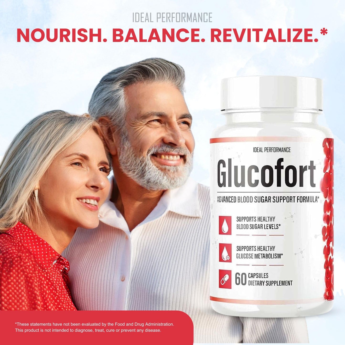 IDEAL PERFORMANCE Glucofort Formula Supplement Capsules 30