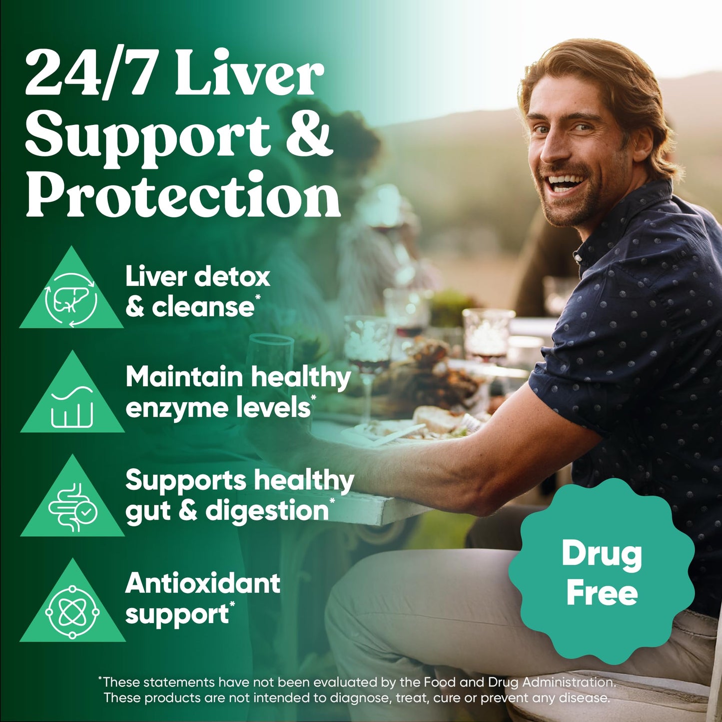 Eu Natural Liver Cleanse Detox & Repair Support Supplement Capsule, 60 Capsules