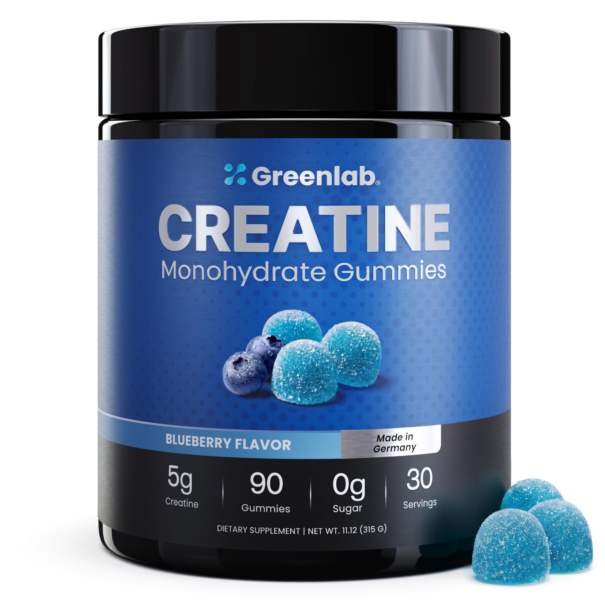 GreenLab Creatine Monohydrate Gummies, 90 Count