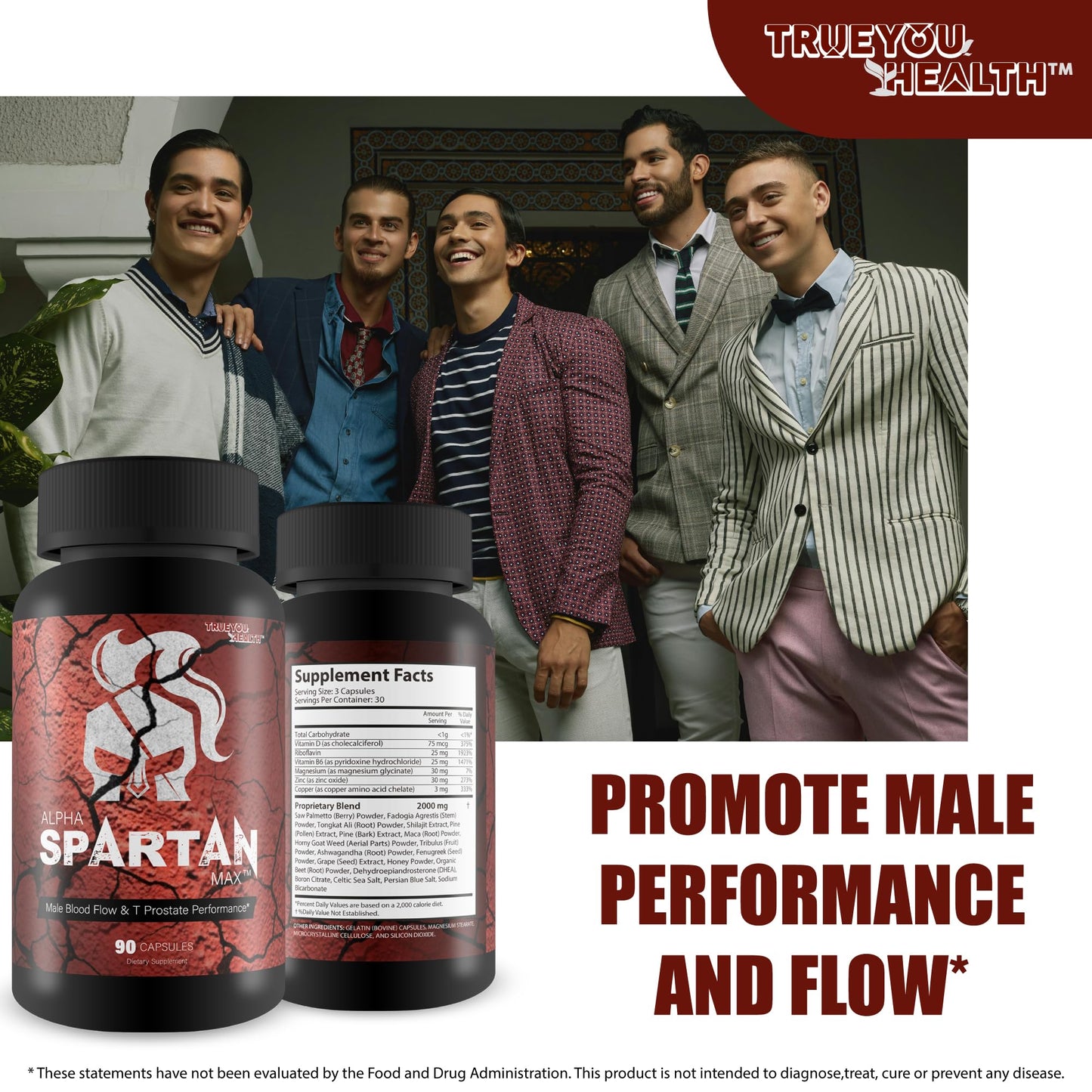 True You Health Alpha Spartan Max Capsule 90 Count