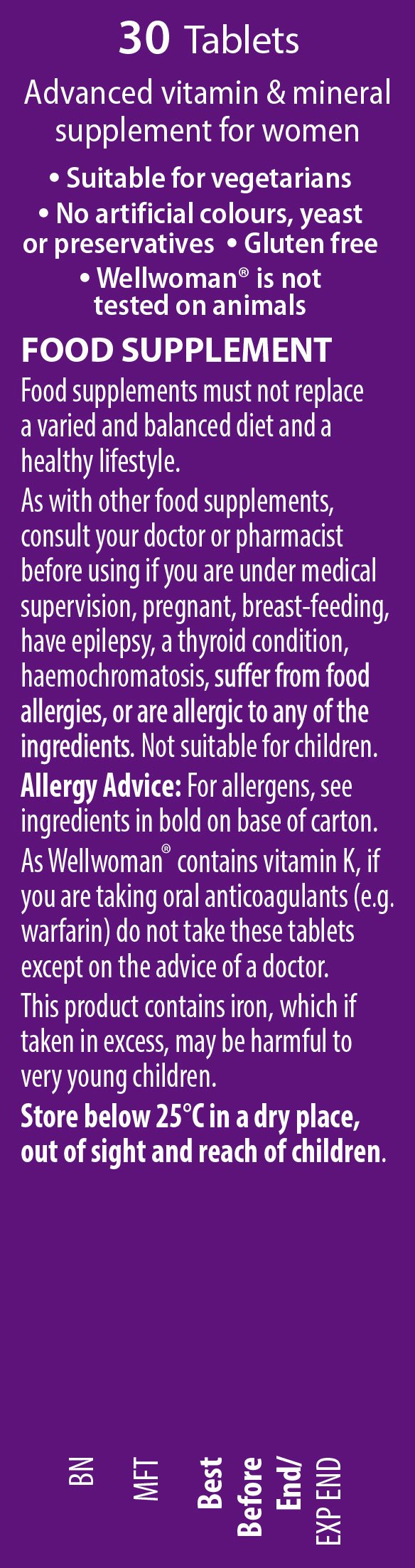 Vitabiotics Wellwoman Sport and Fitness Tablets 30 Tablets