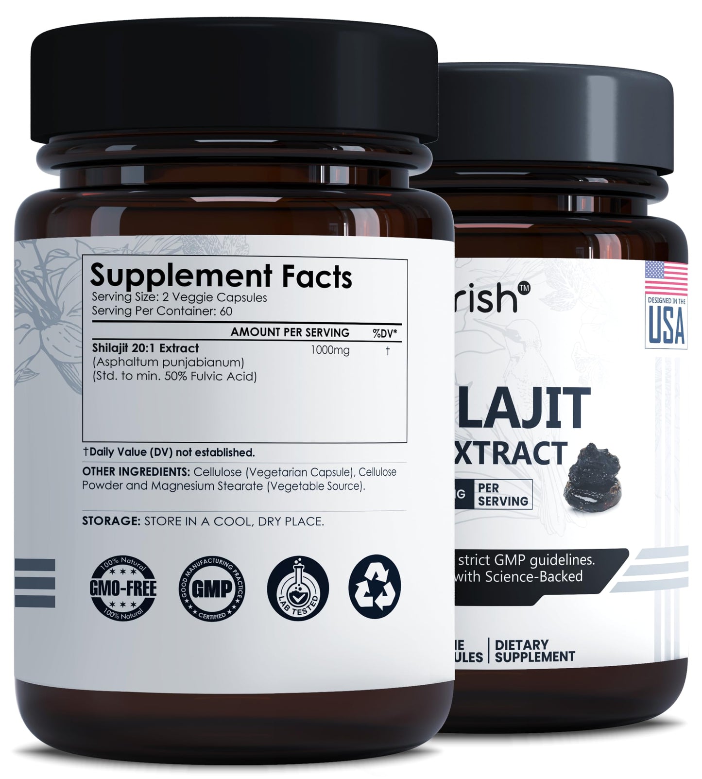 Ayorish Pure Shilajit Capsules 120 Count