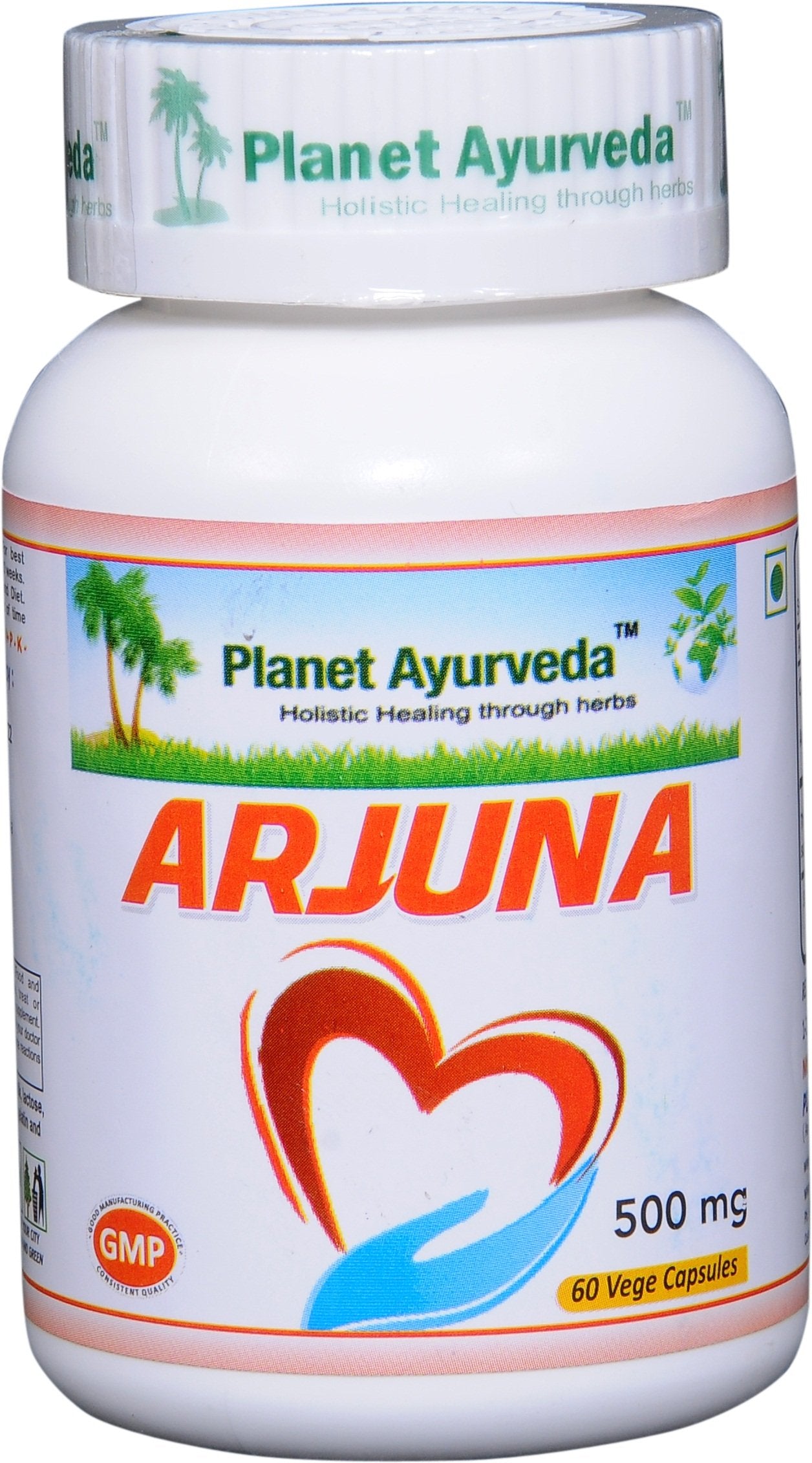 Planet Ayurveda Arjuna 500mg Veg Capsules, 2 Bottles