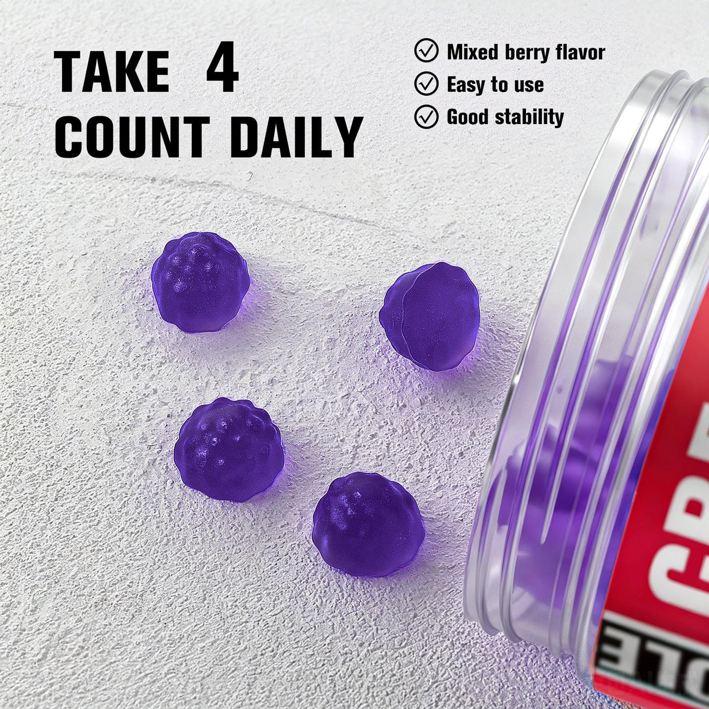 DailyWhole Organics 12-in-1 Creatine Monohydrate Gummies Complex 9000mg, 120 Gummies